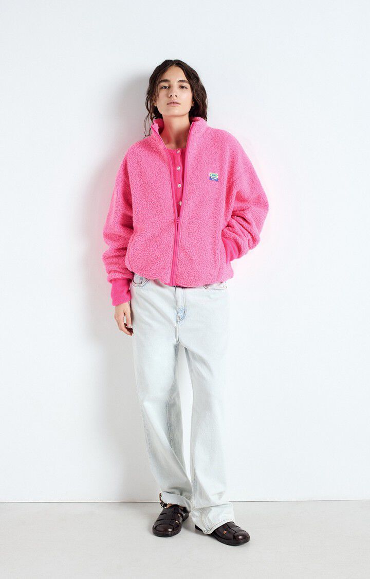 Womens Hoktown Jacket | Acid Pink Melange