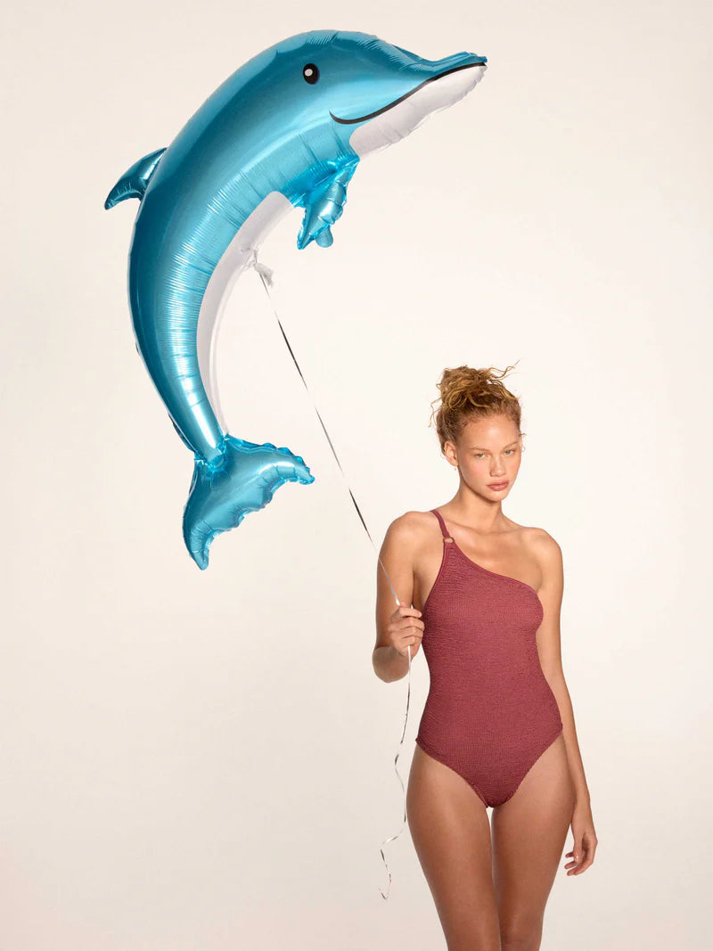 Womens Clara Swim | Metallic Rosewood