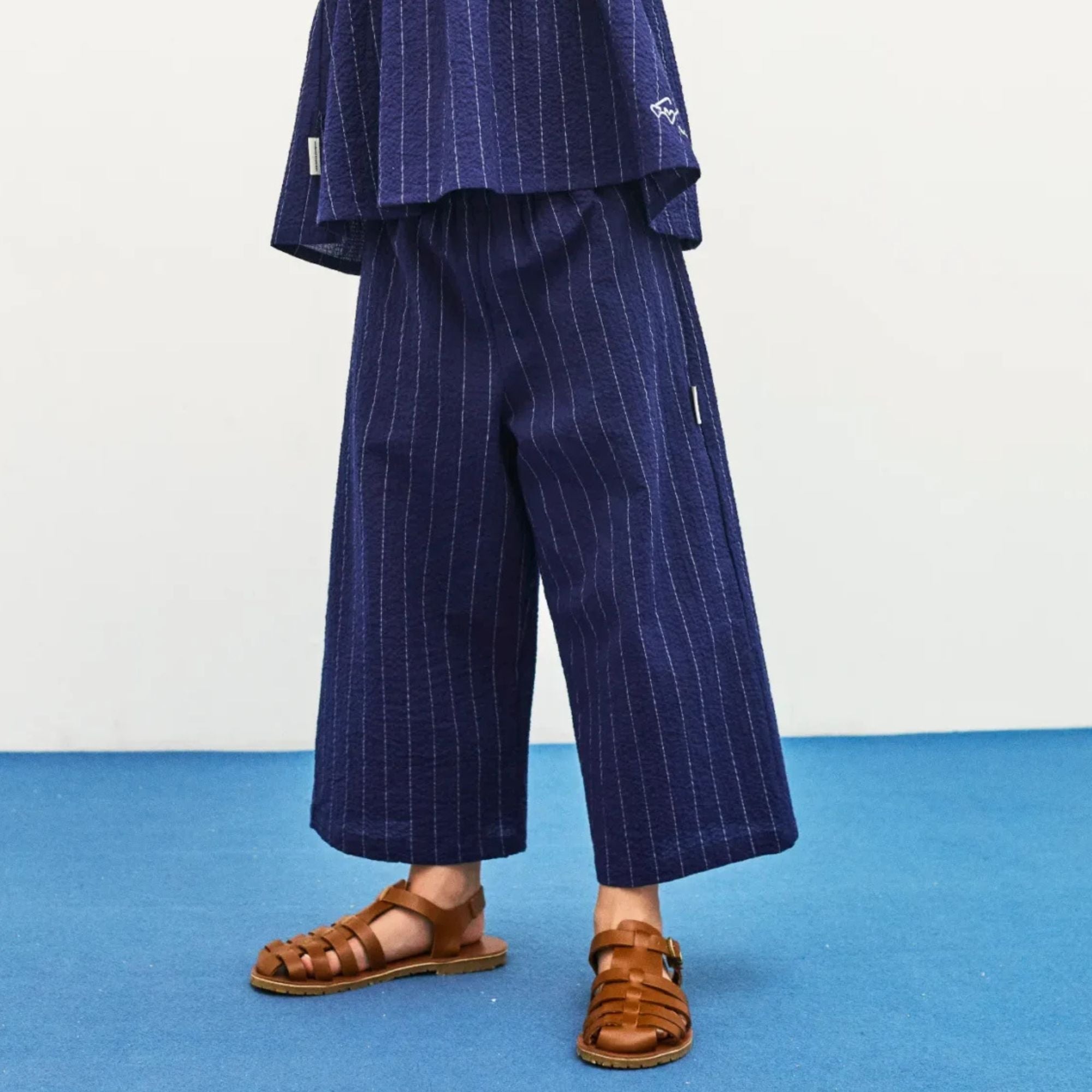 Heart Glasses Pants | Blue