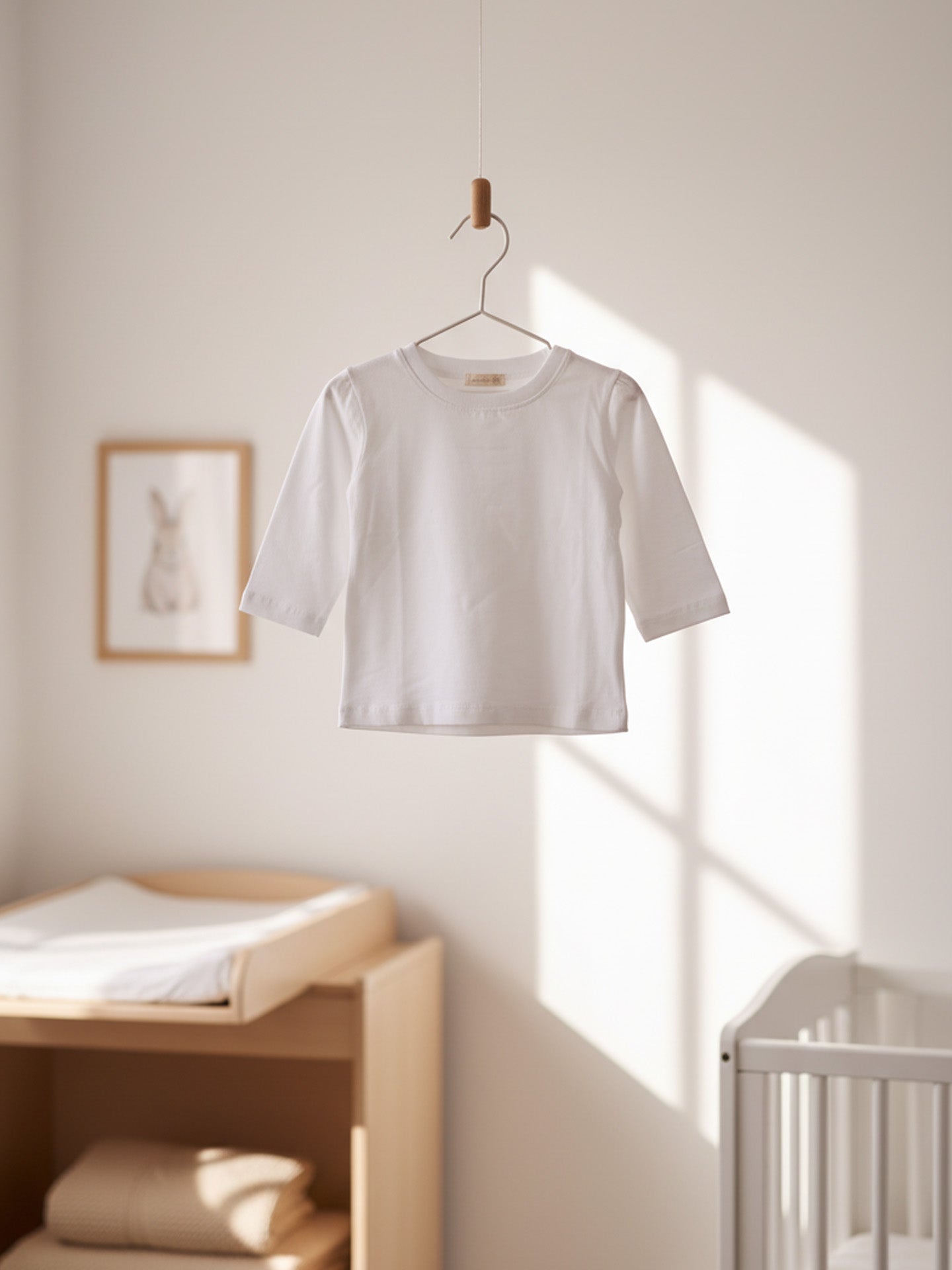 Long-sleeved Cotton T-shirt | White