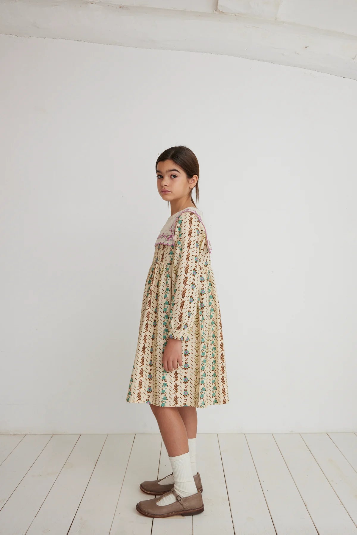 Eliza Dress | Floral Stripe