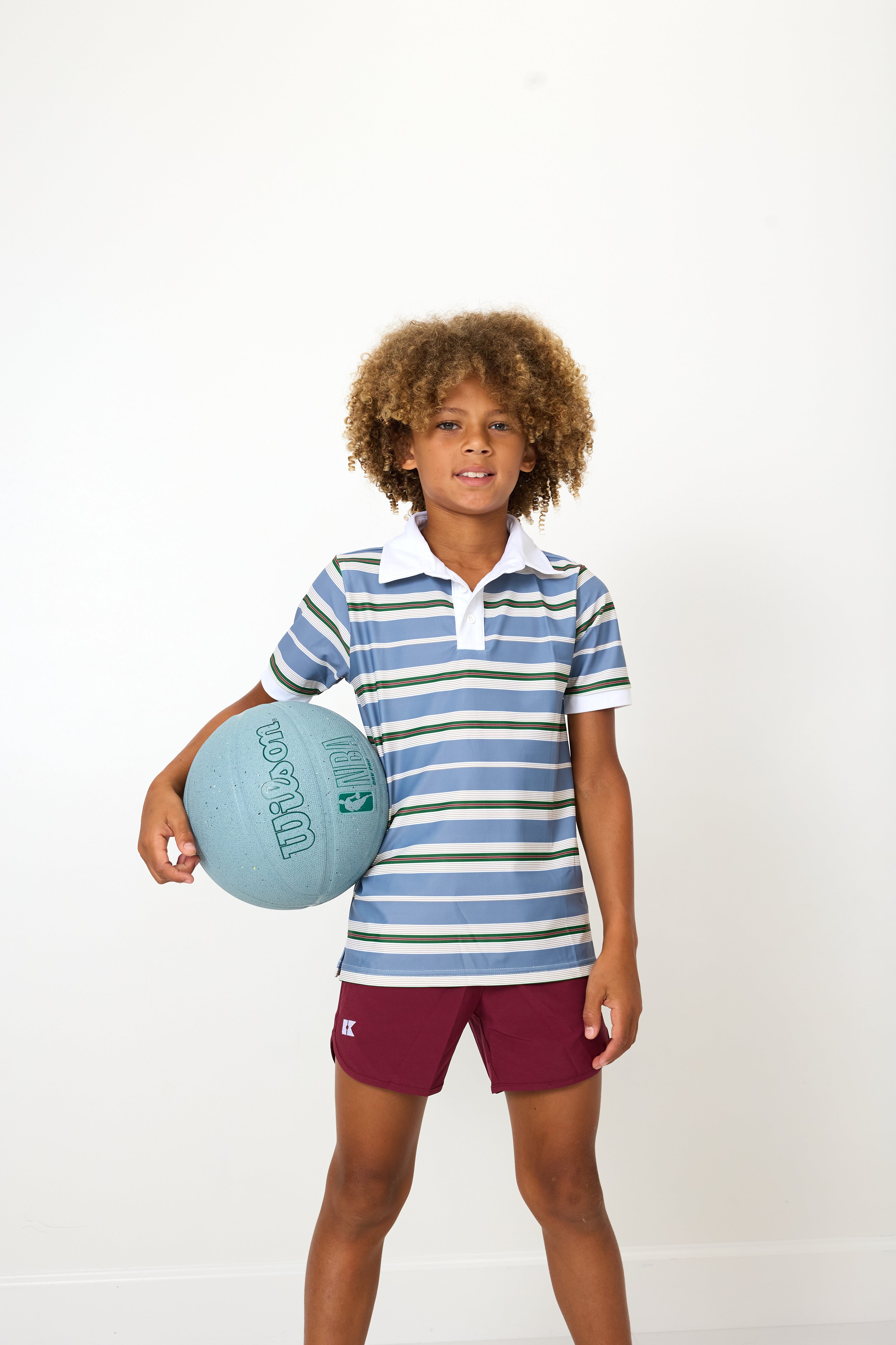 Heritage Stripe Polo Shirt | Blue/White