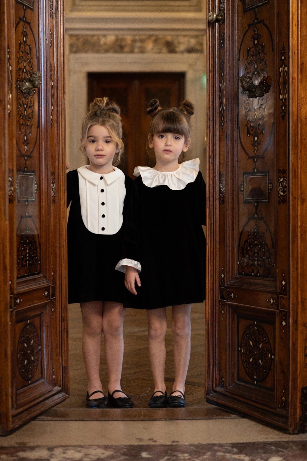 Zircone Velvet Dress | Black