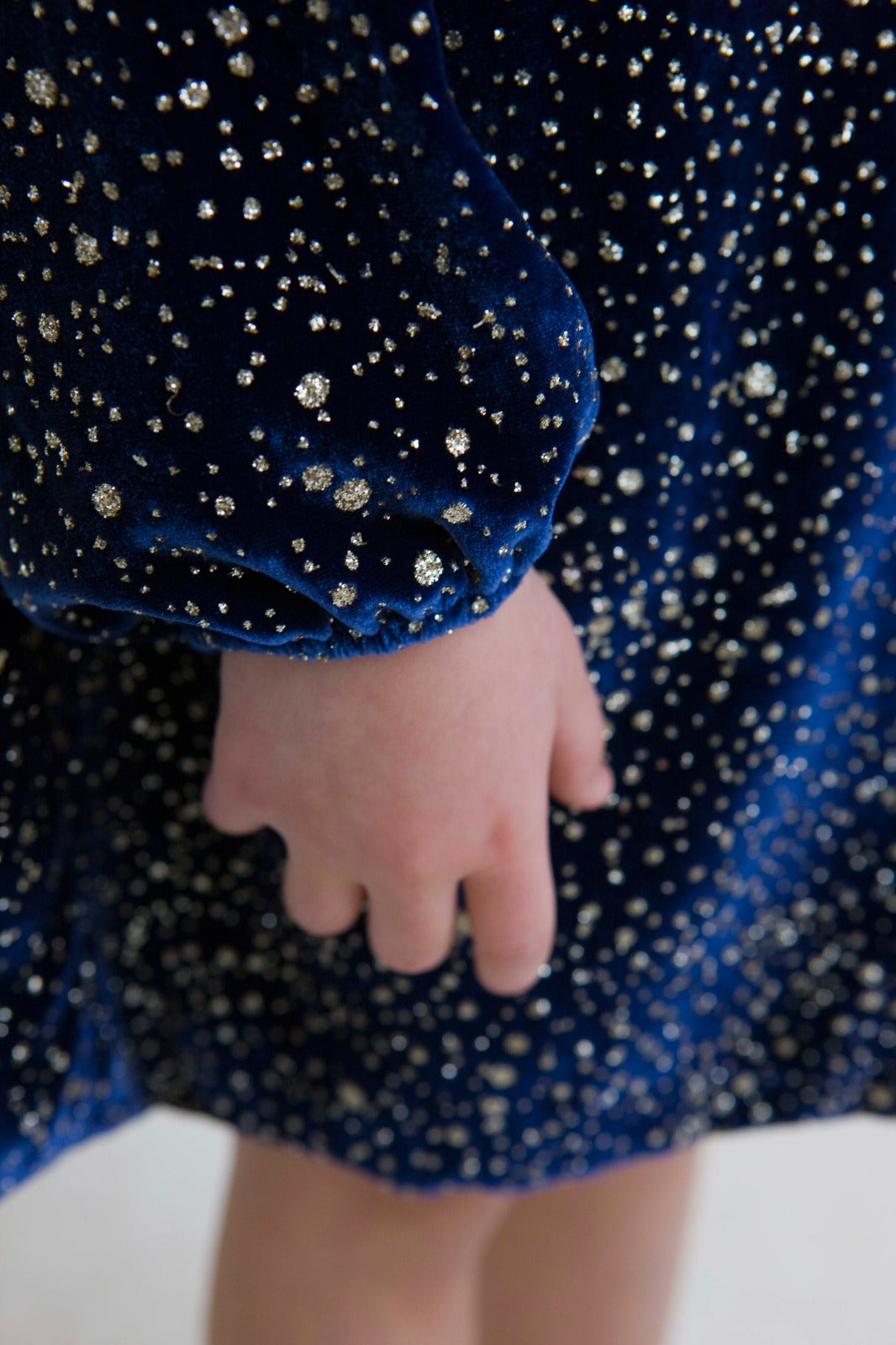 Diamante Velvet Dress | Blue