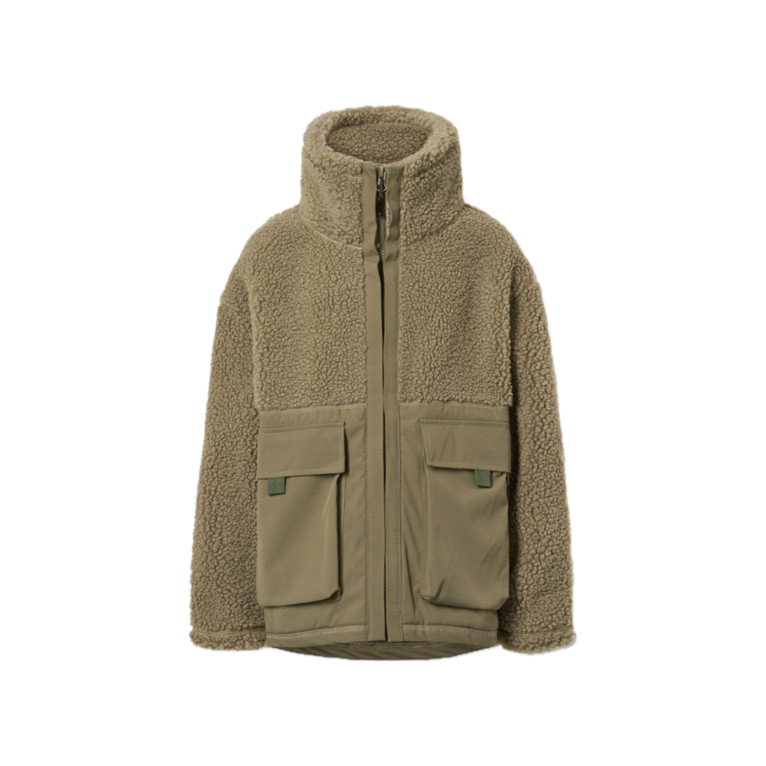 Utha Fleece Jacket | Bark Green