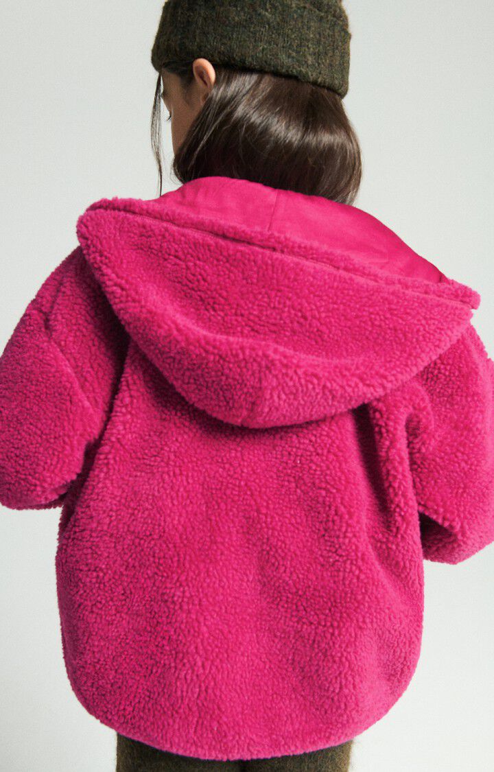 Hoktown Hooded Sherpa Jacket | Fuschia