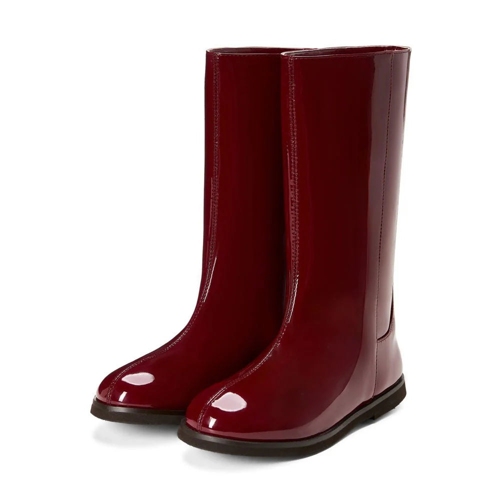 Ann Boots | Burgundy