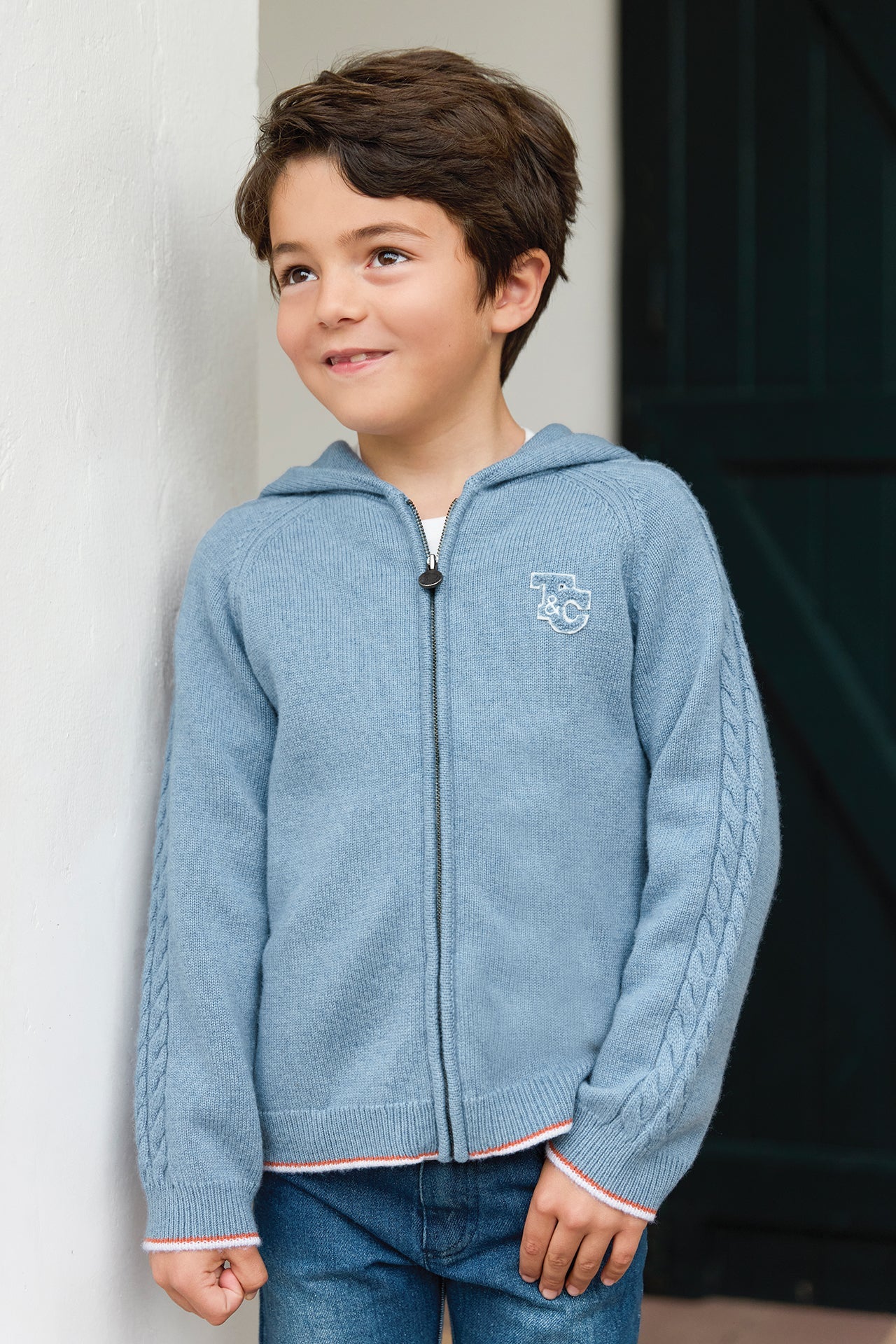 Gilet Cardigan | Grey Blue