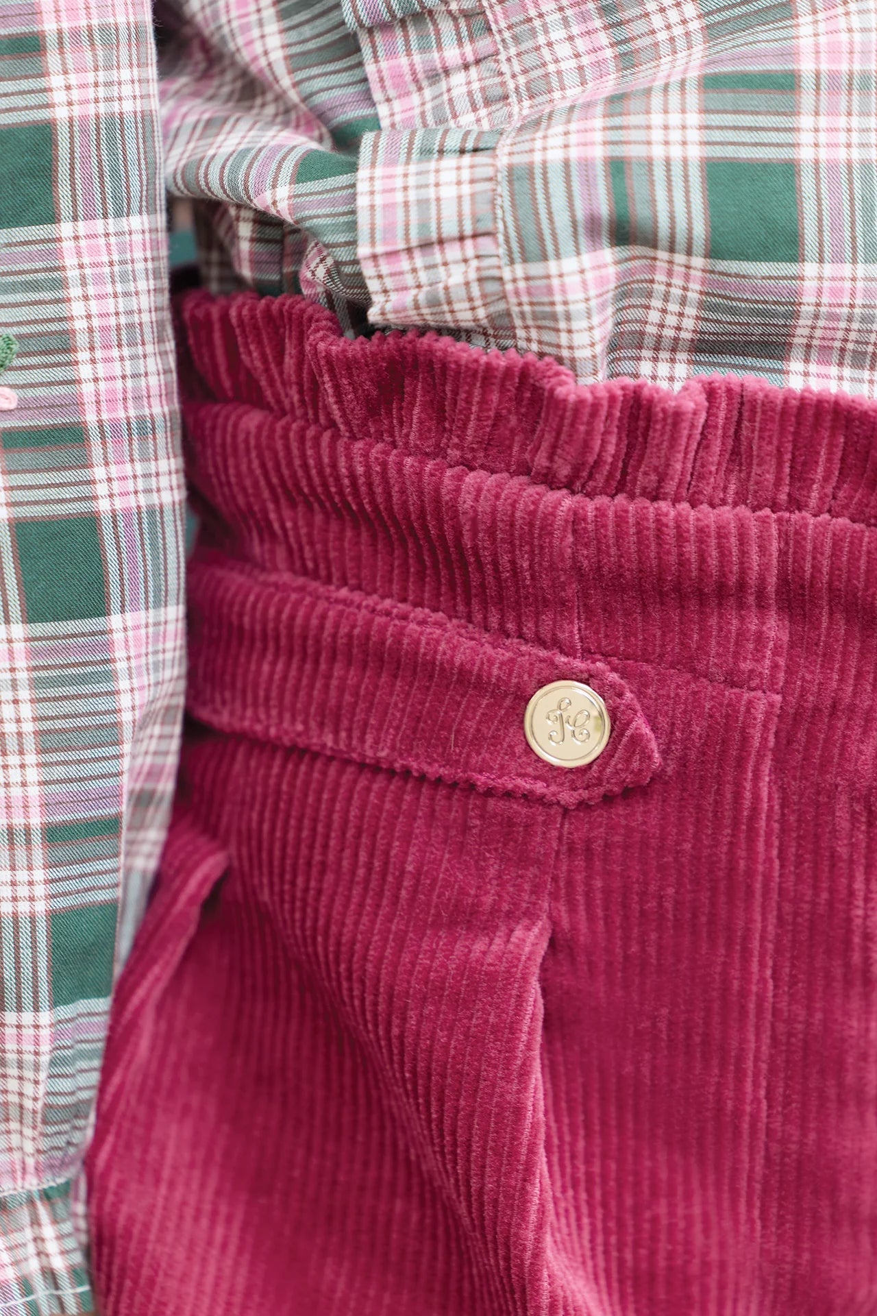 Fairytale Shorts | Magenta Velvet