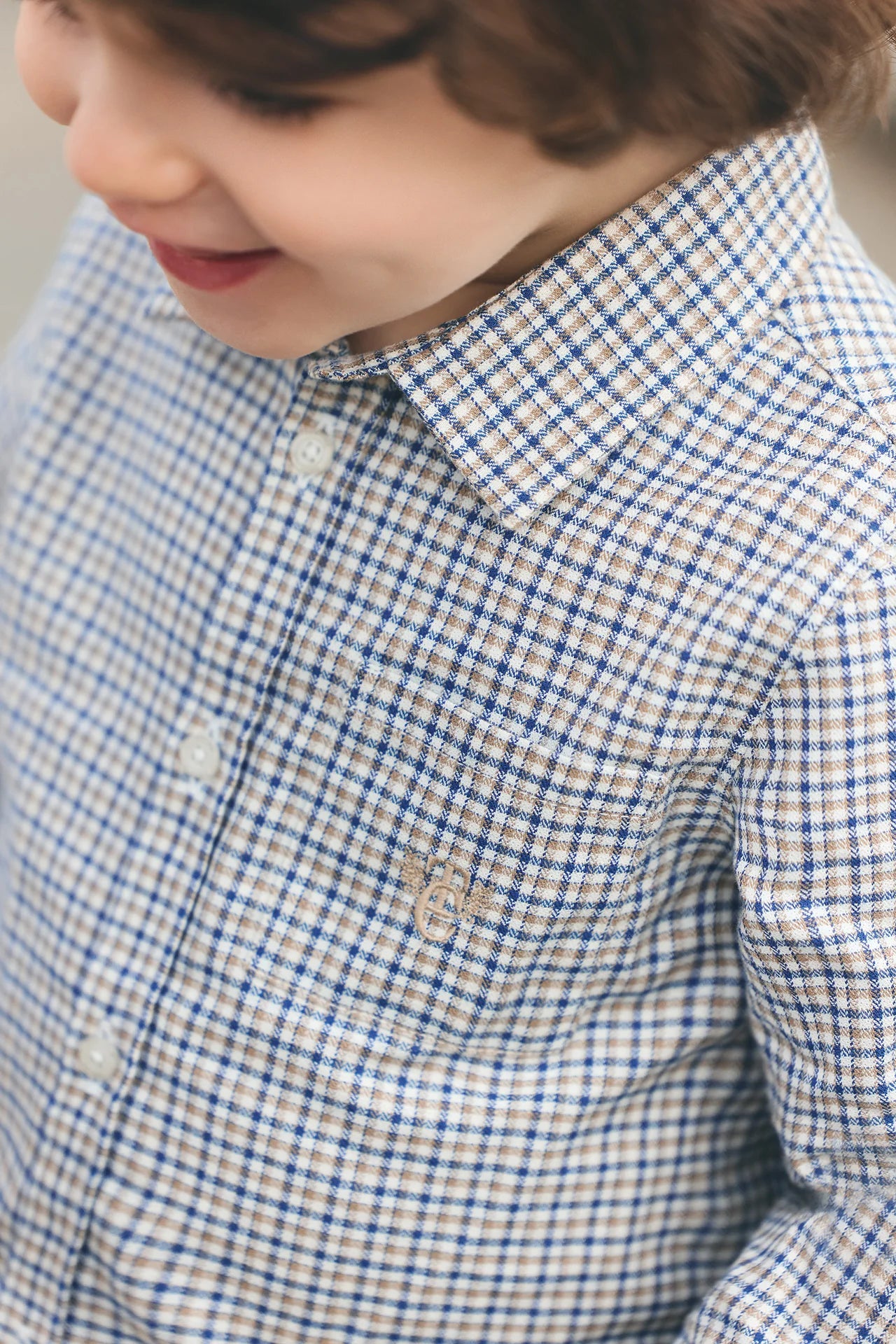 Long Sleeve Shirt | Checkered Bark