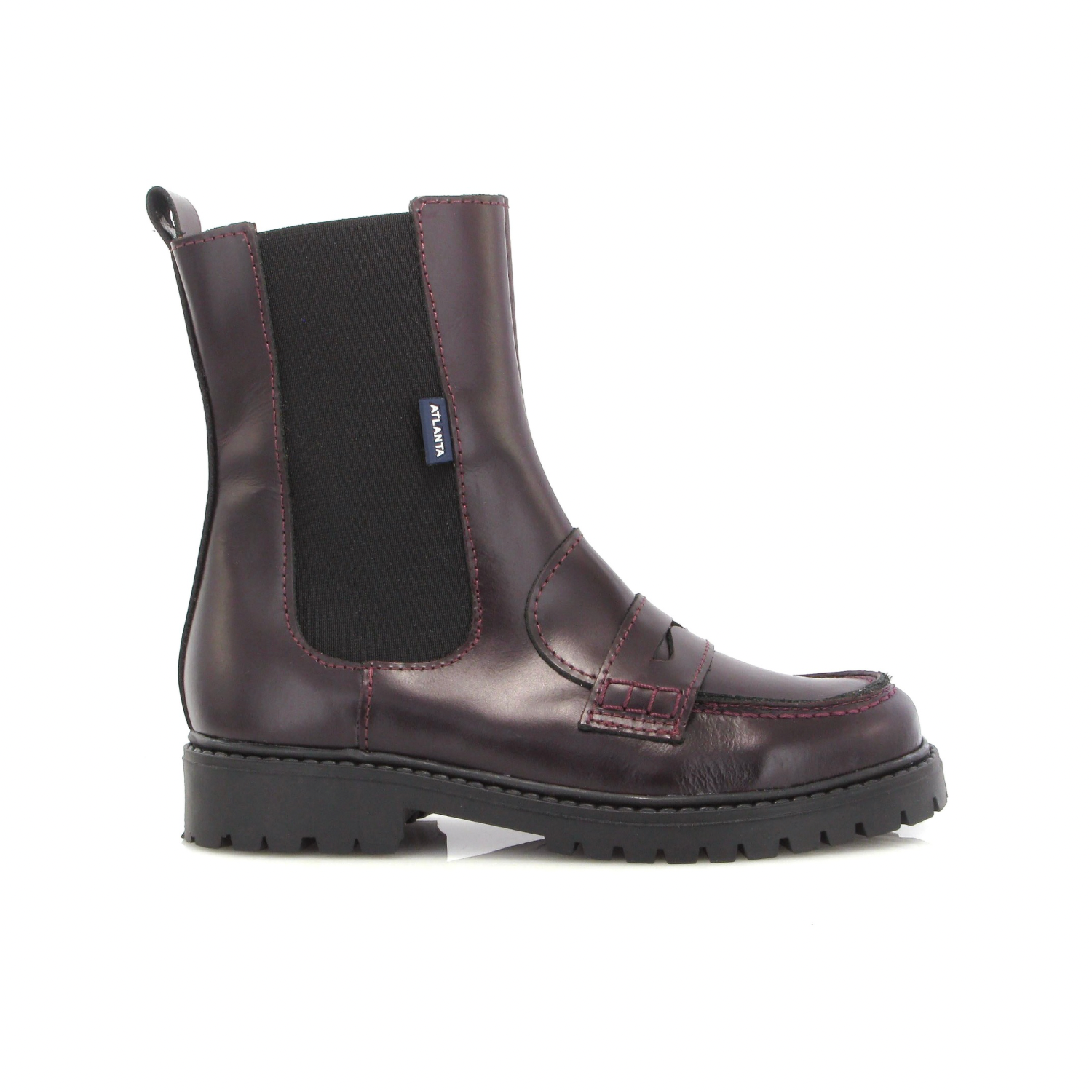 Chelsea Boot with Penny | Burgundy Polished