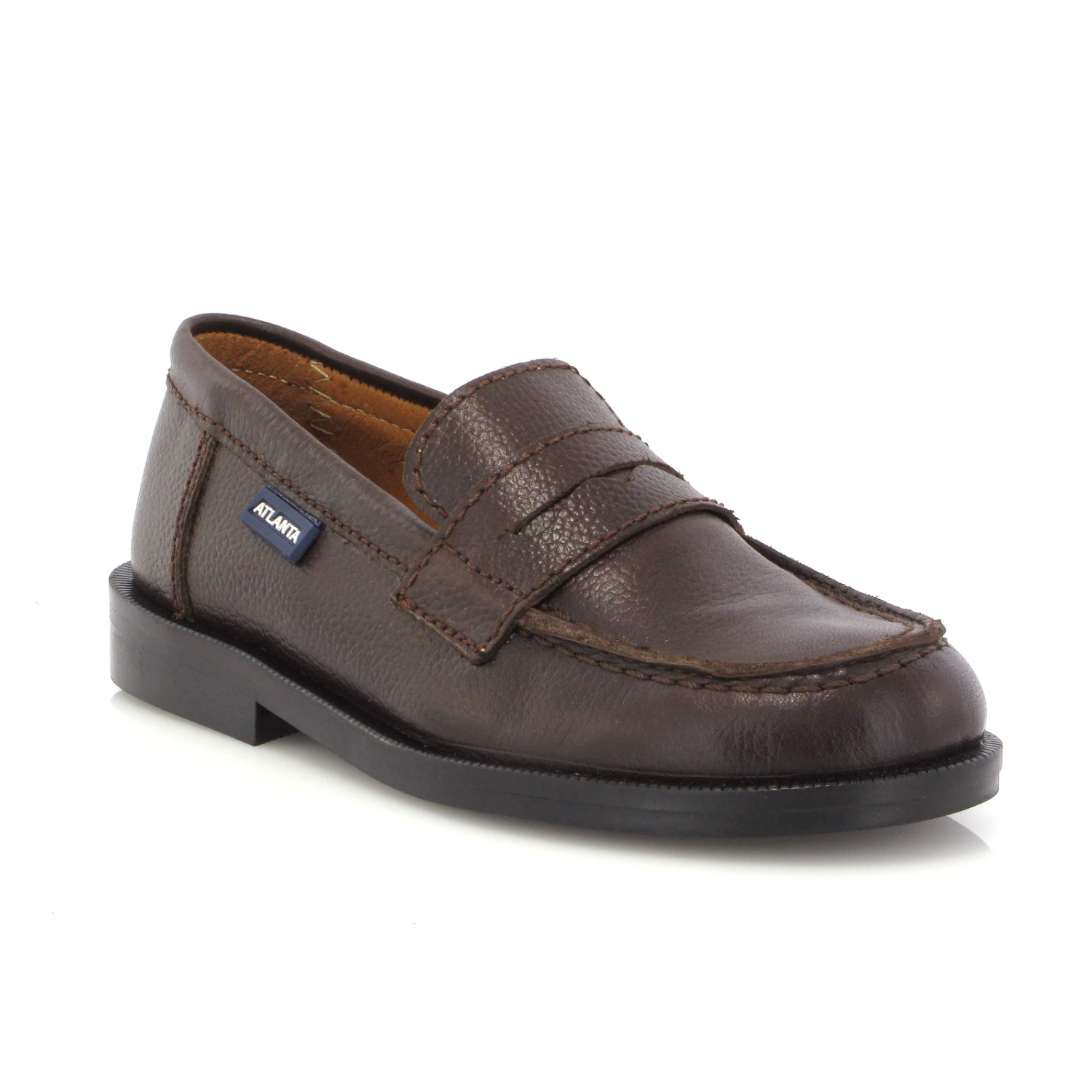 College Loafer | Dark Brown Grainy