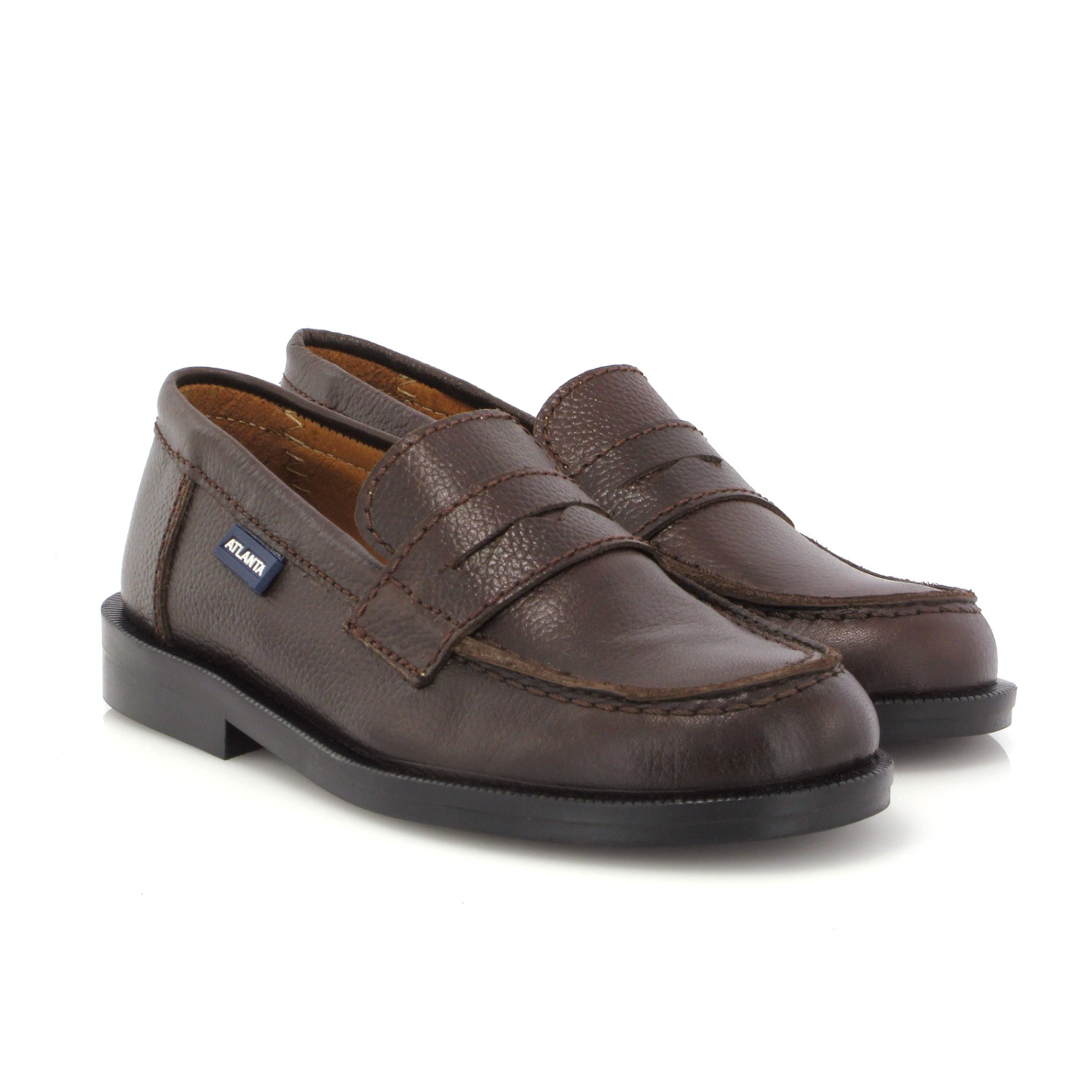College Loafer | Dark Brown Grainy