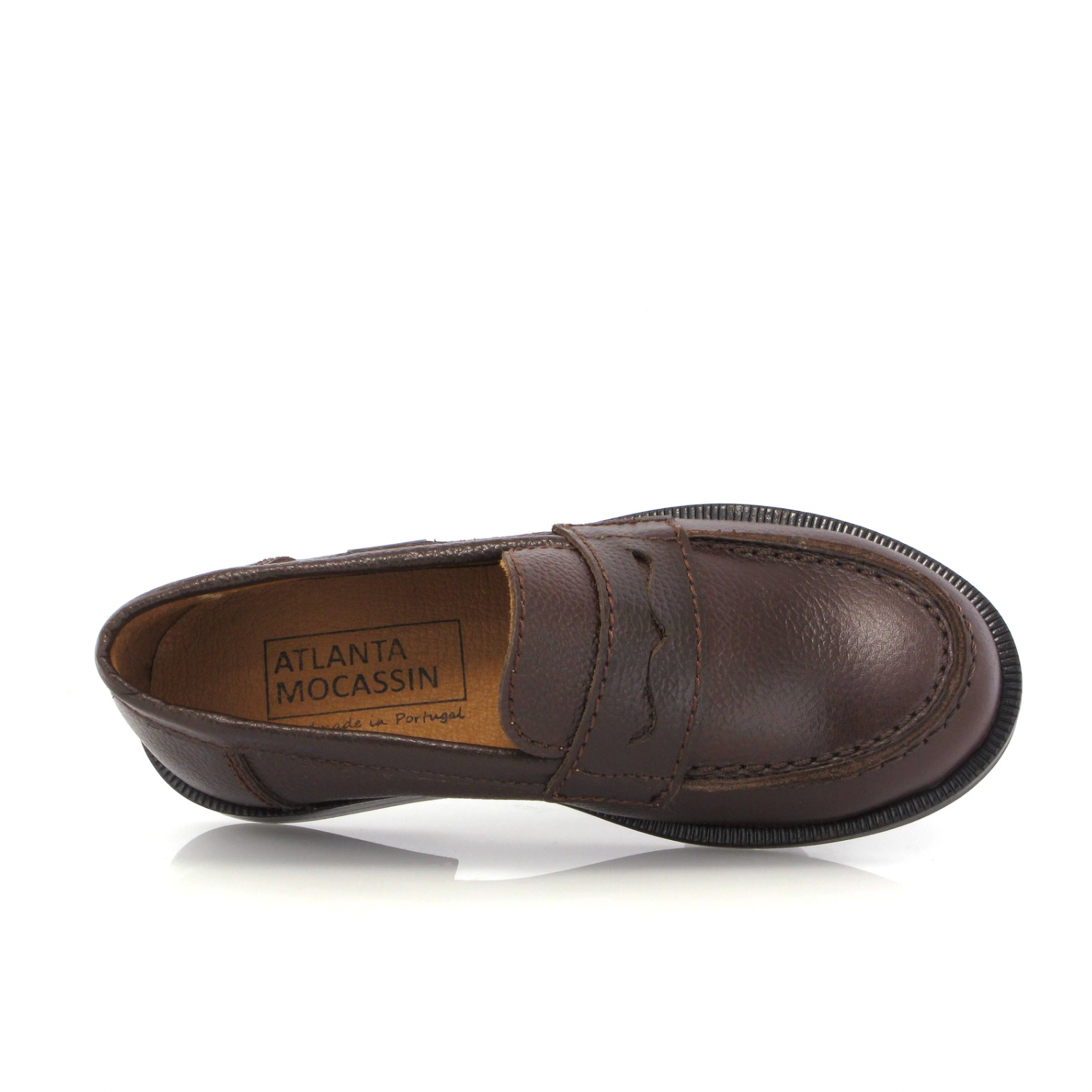 College Loafer | Dark Brown Grainy