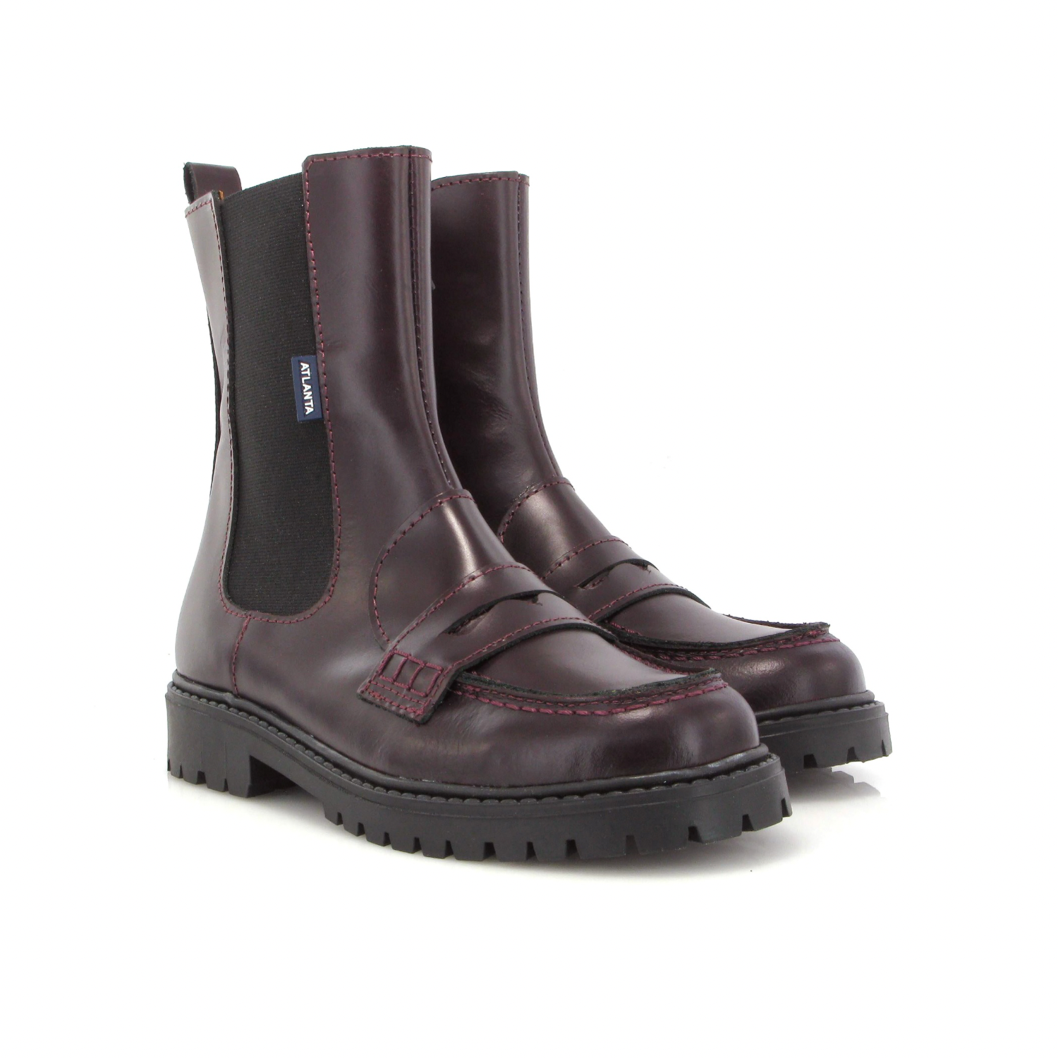 Chelsea Boot with Penny | Burgundy Polished