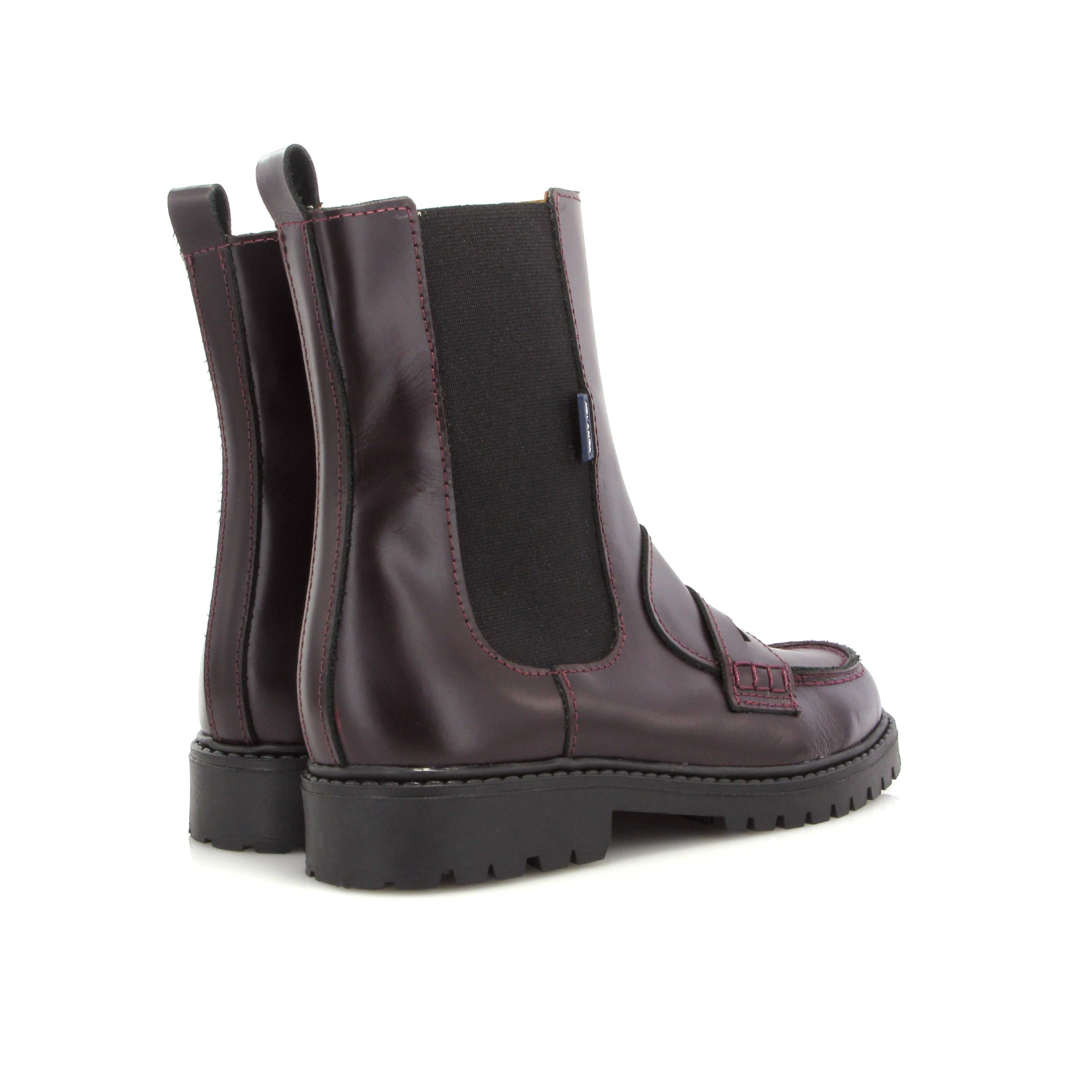 Chelsea Boot with Penny | Burgundy Polished