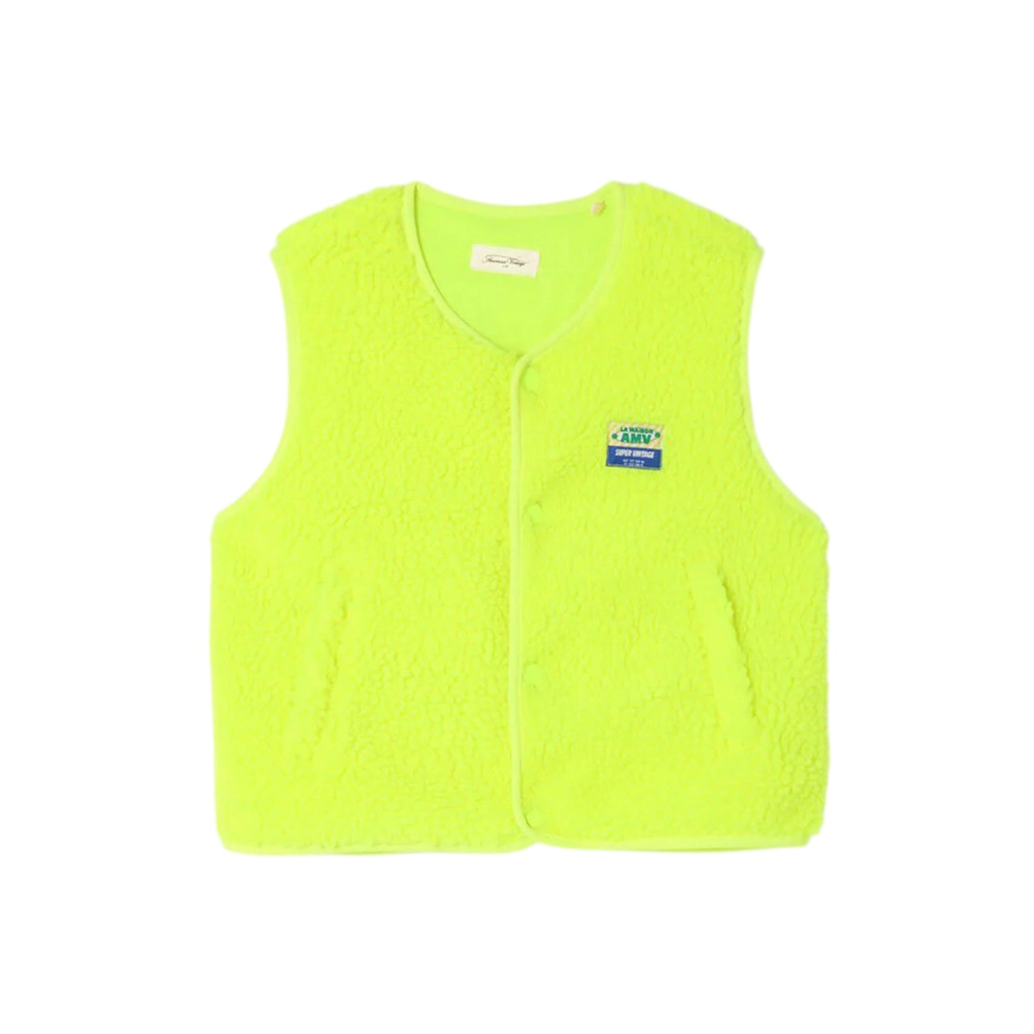 Hoktown Sleeveless Jacket | Neon Yellow