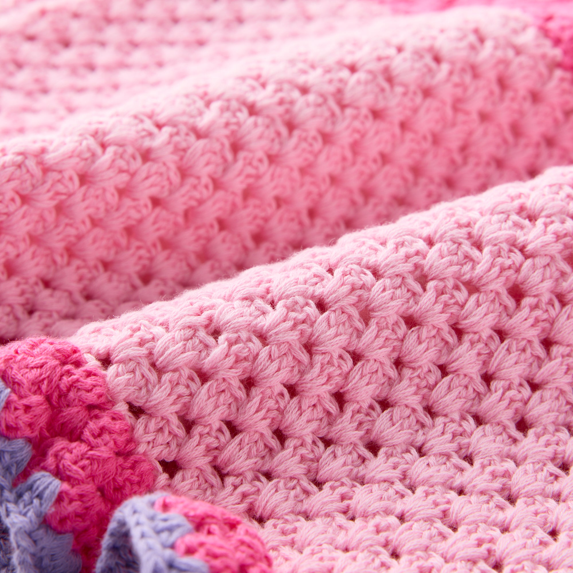 Molly Crochet Mini Skirt |  Candy Pink / Purple