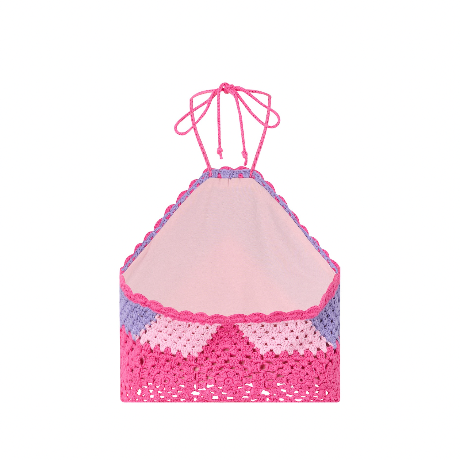 Molly Crochet Top |  Candy Pink / Purple