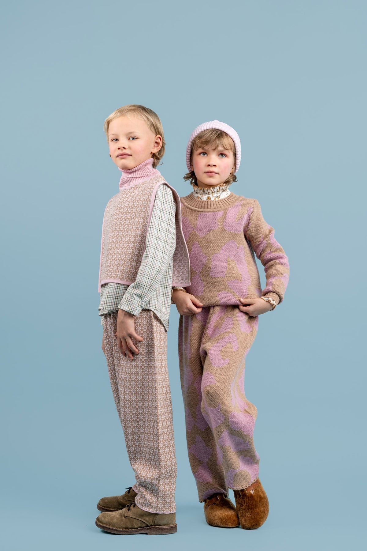 Quinn Wool Sweater Set | Pink
