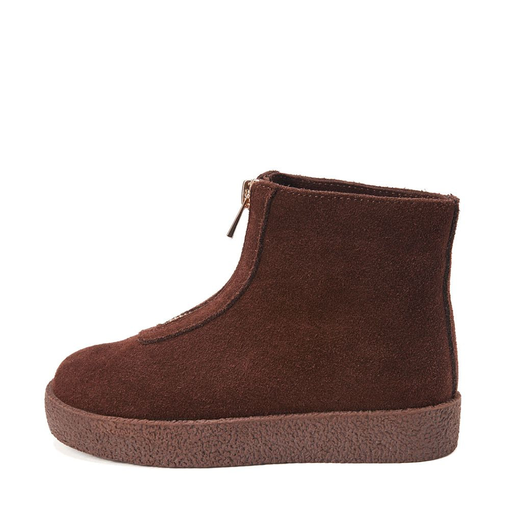 Leah Suede Boots | Chocolate