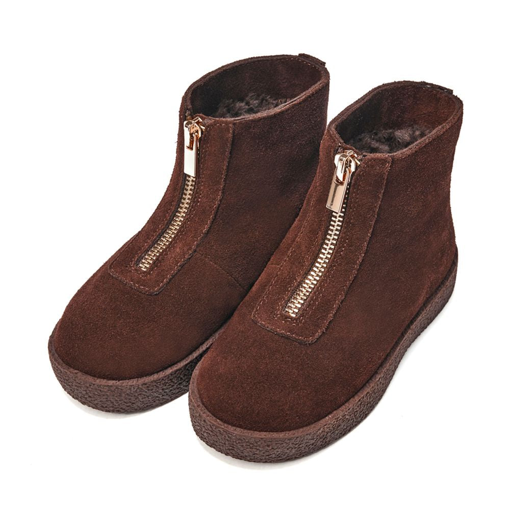 Leah Suede Boots | Chocolate