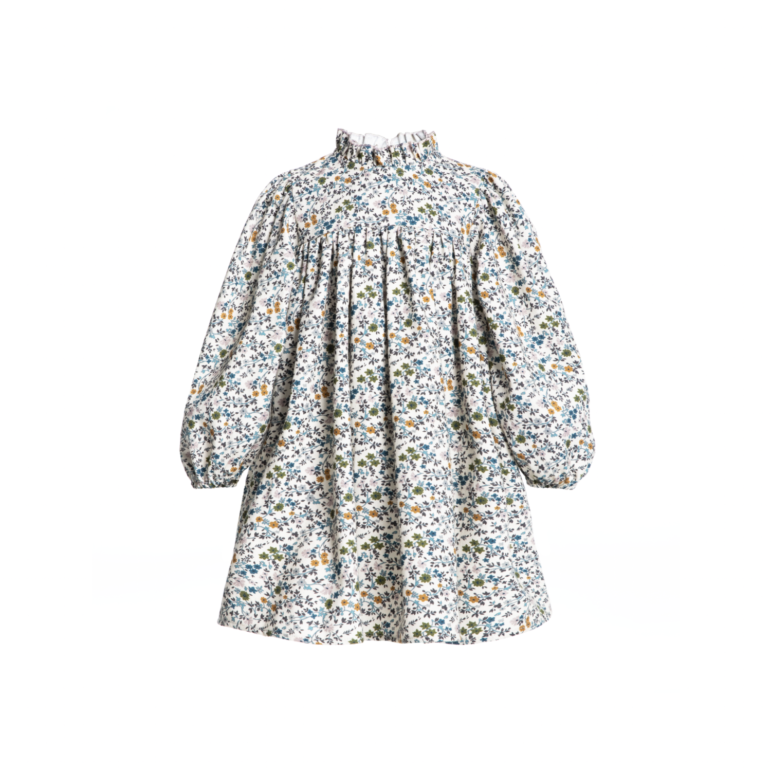 Fiorella Corduroy Dress | White