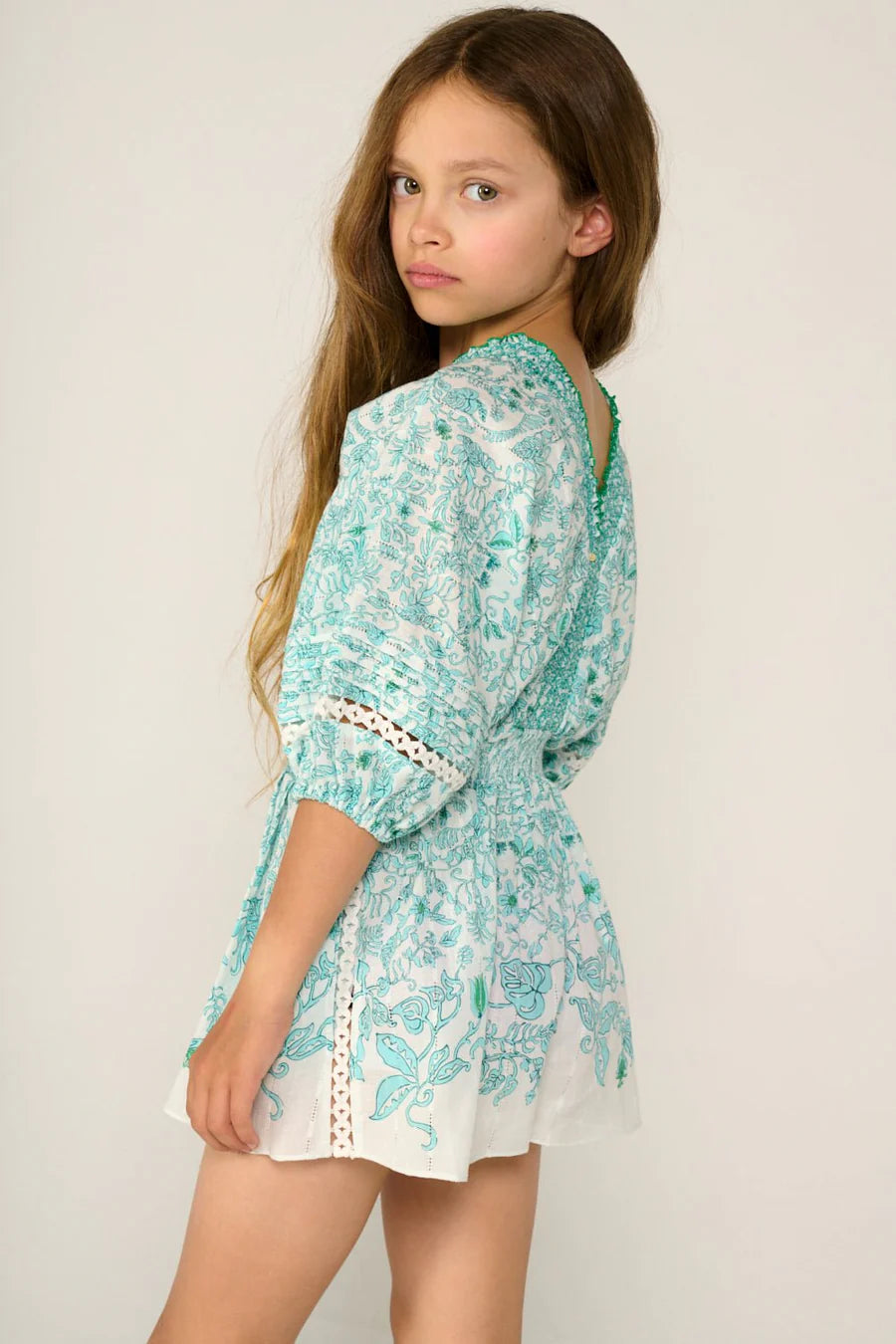 Chantal Short Jumpsuit | Aqua Tiare