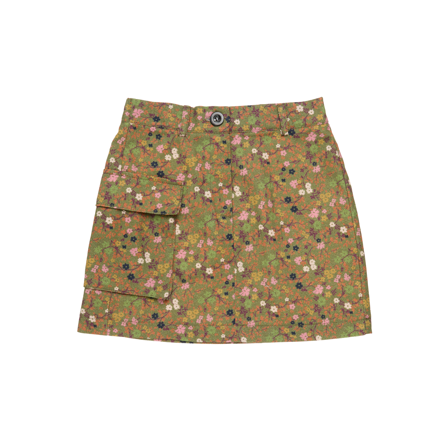 Fiorella Corduroy Mini Skirt | Green