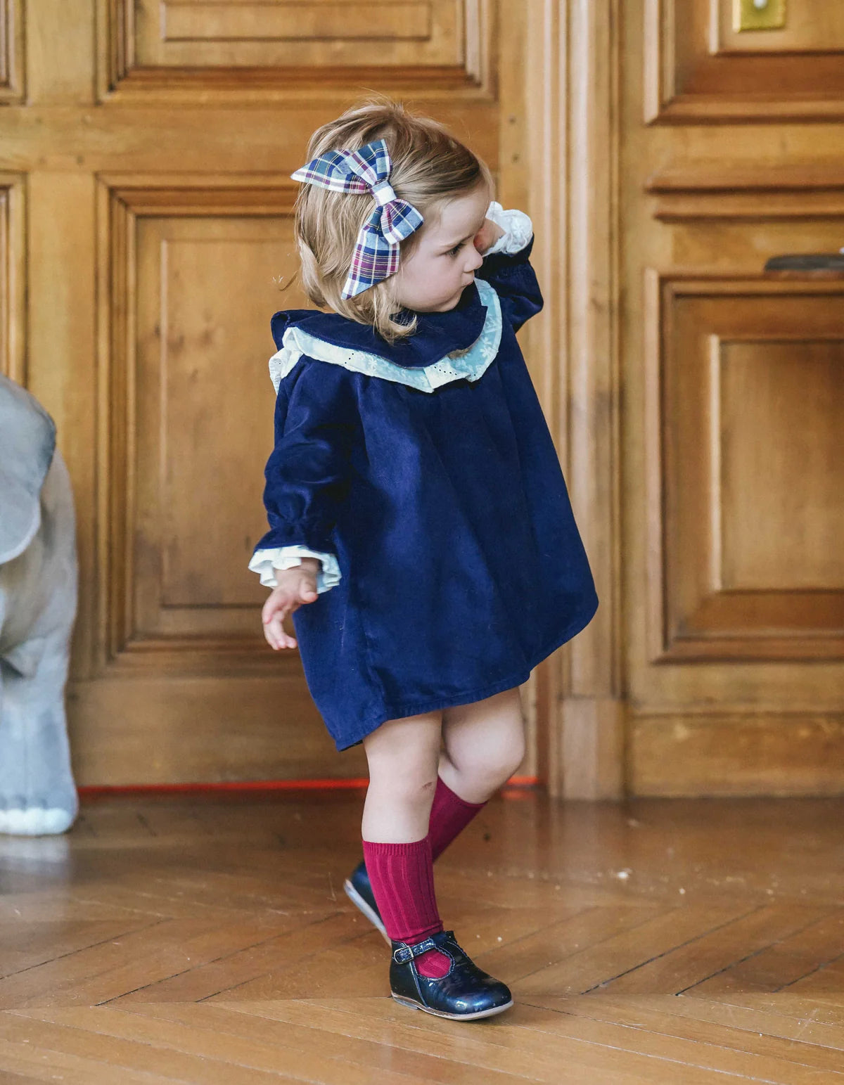 Mary Dress | Navy Corduroy