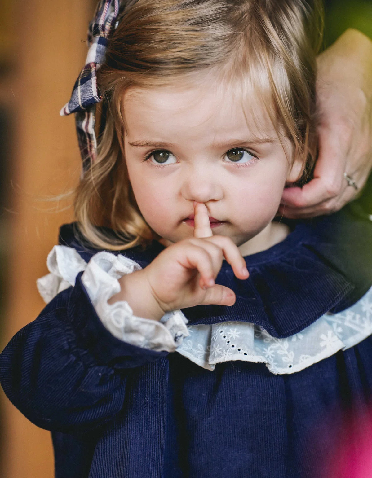 Mary Dress | Navy Corduroy