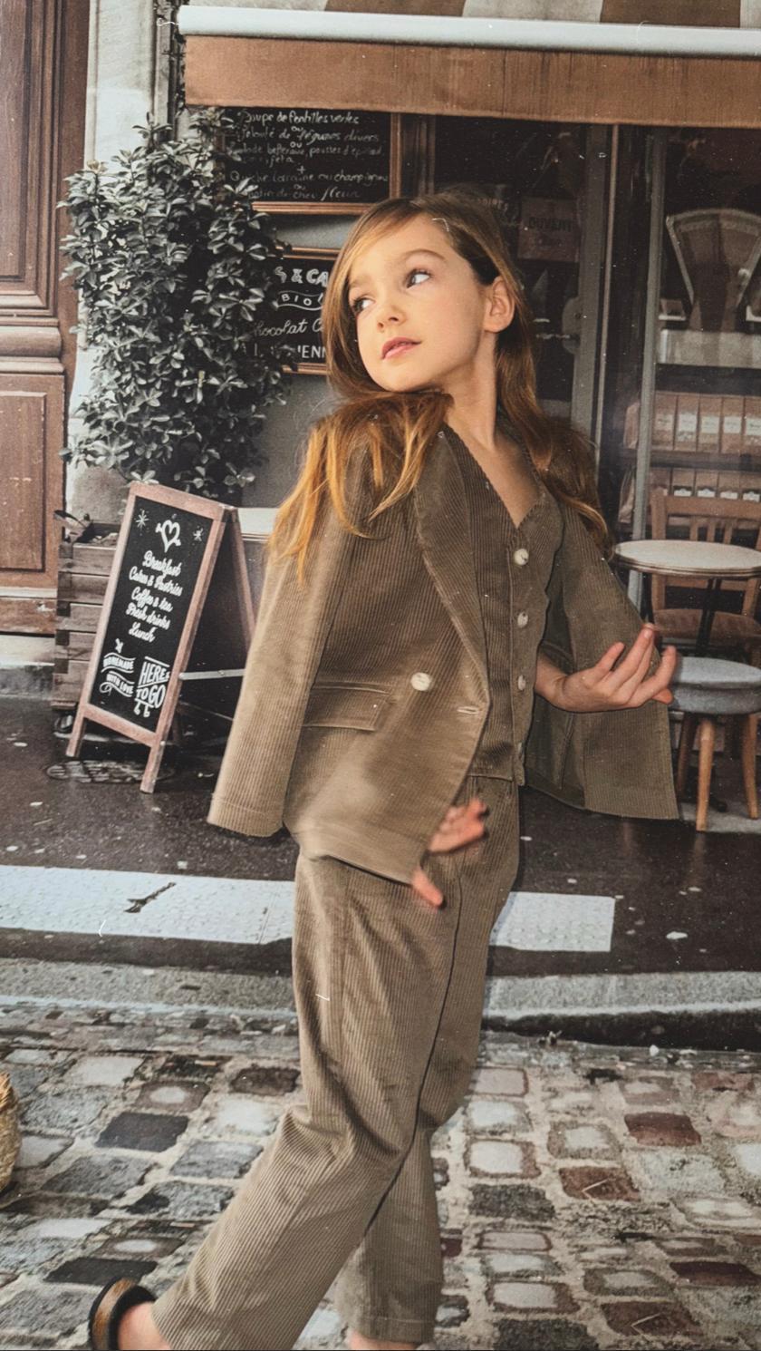 Corduroy Vest | Taupe