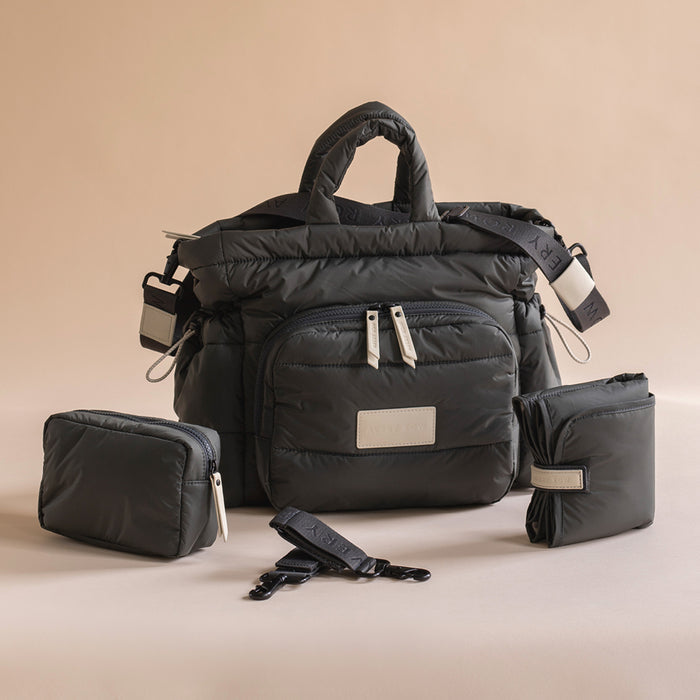 Baby Changing Tote Bag | Soft Black