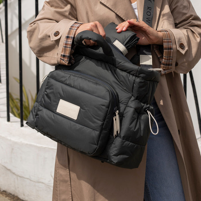 Baby Changing Tote Bag | Soft Black