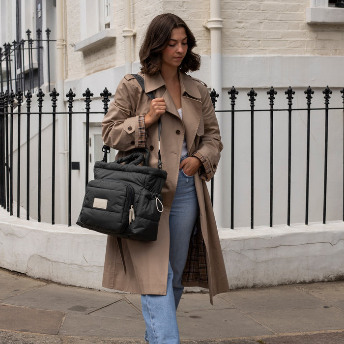 Baby Changing Tote Bag | Soft Black