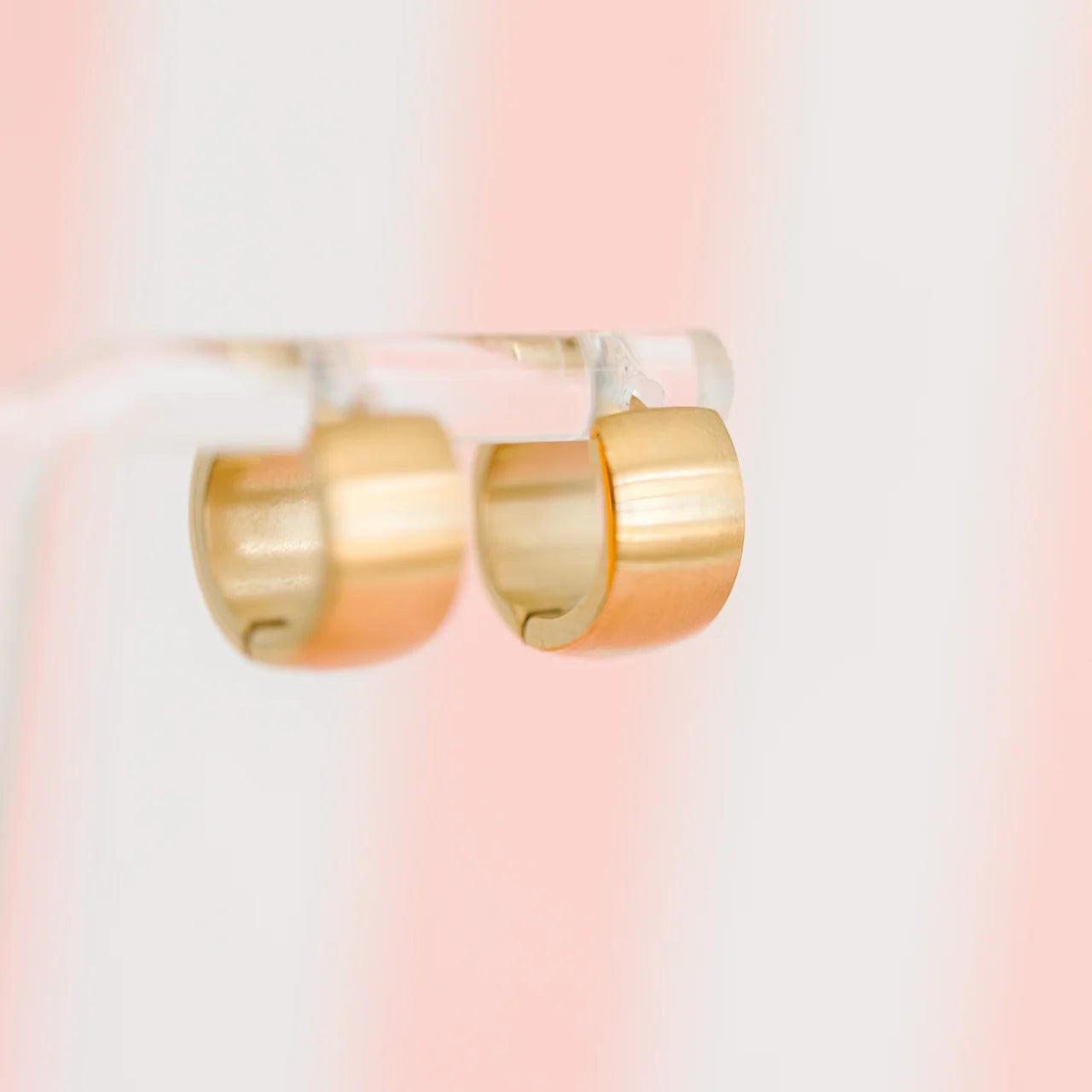 Chunky Brushed Huggies | Gold