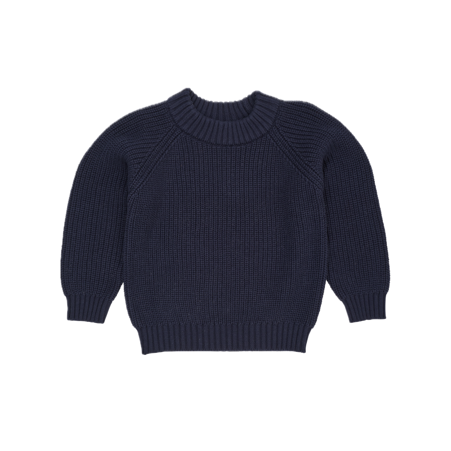 Knitted Classic Rib Blouse | Navy