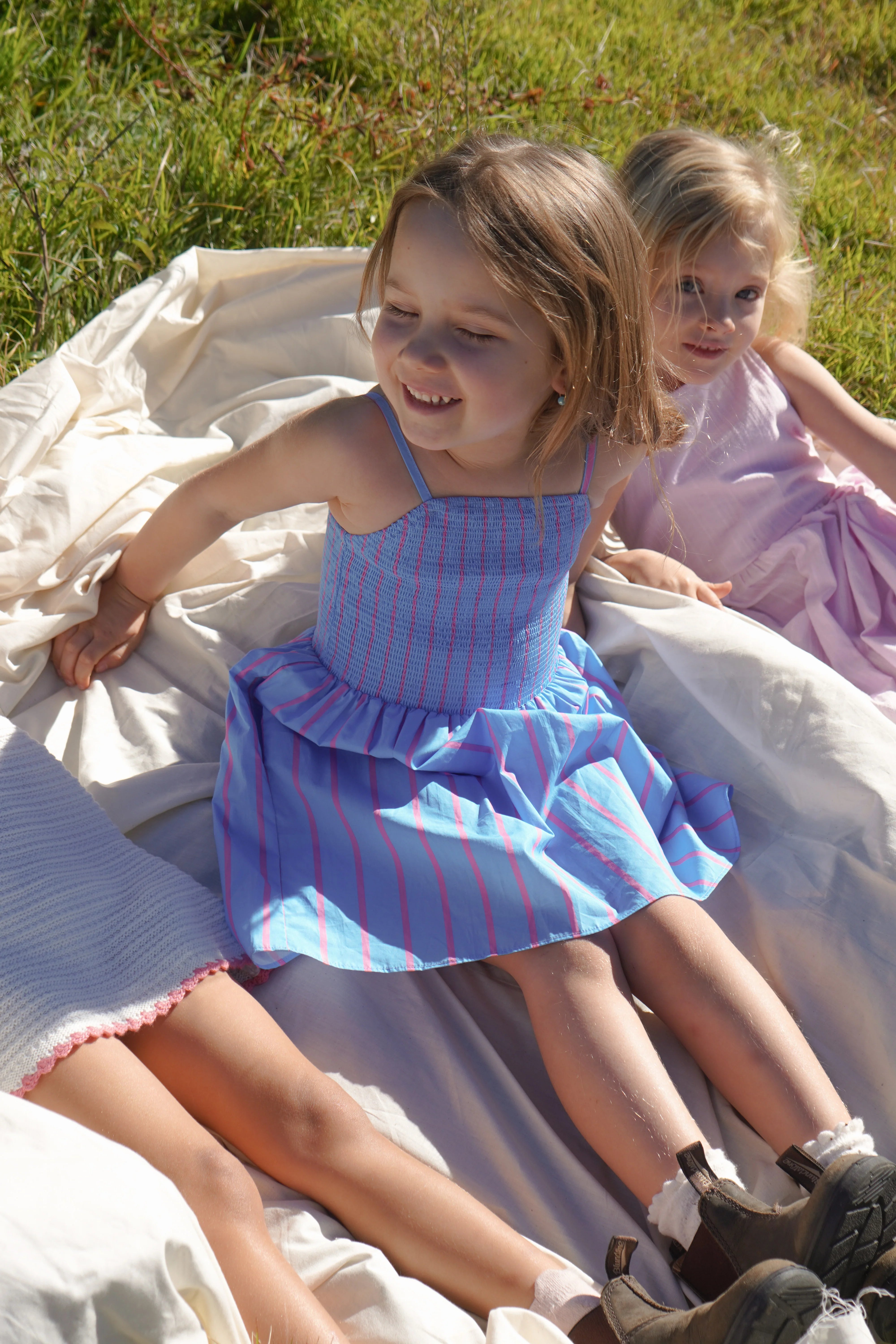 Cleo Striped Dress | Blue