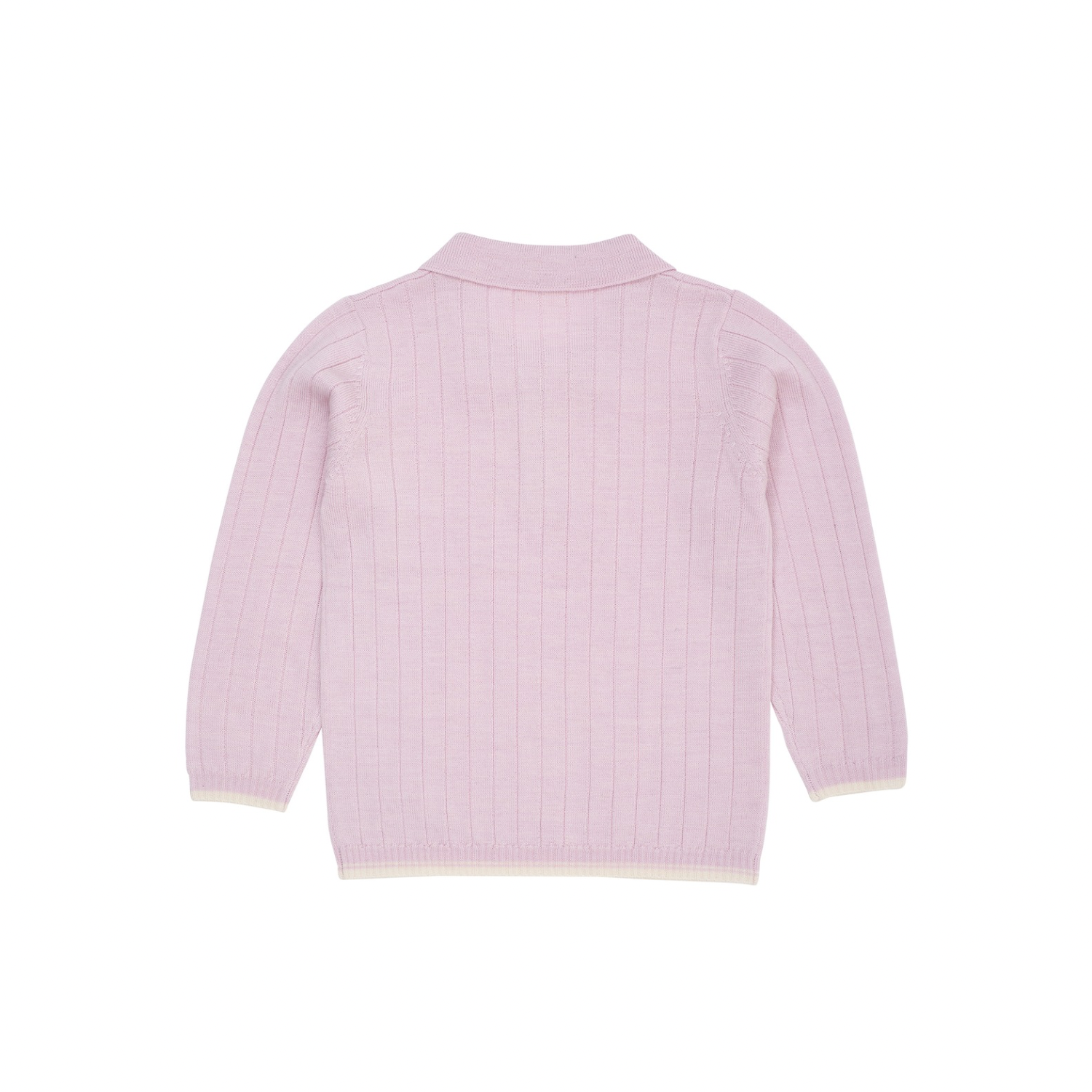 Merino Polo Shirt | Lavender Cream