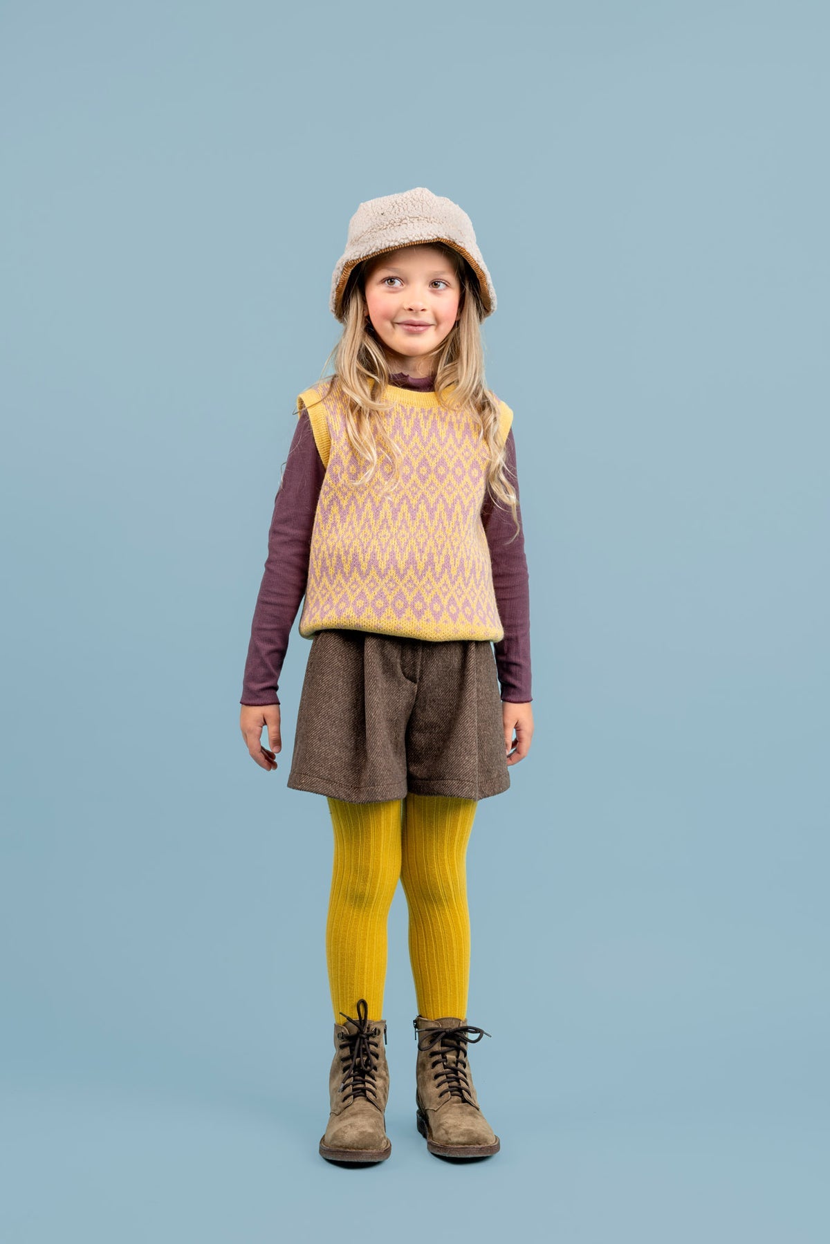 Carter Wool Shorts | Brown