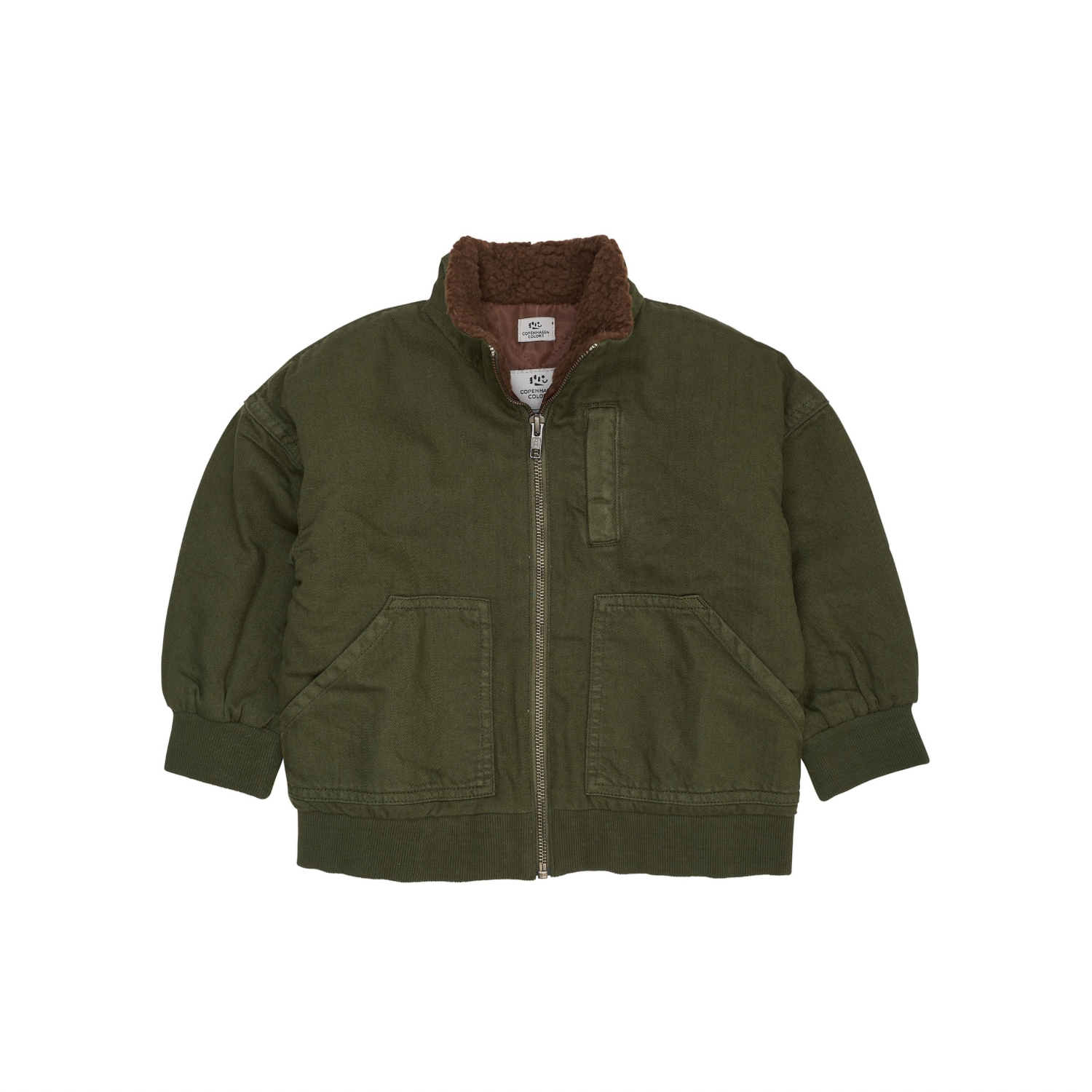 Twill Bumper Jacket | Dark Green