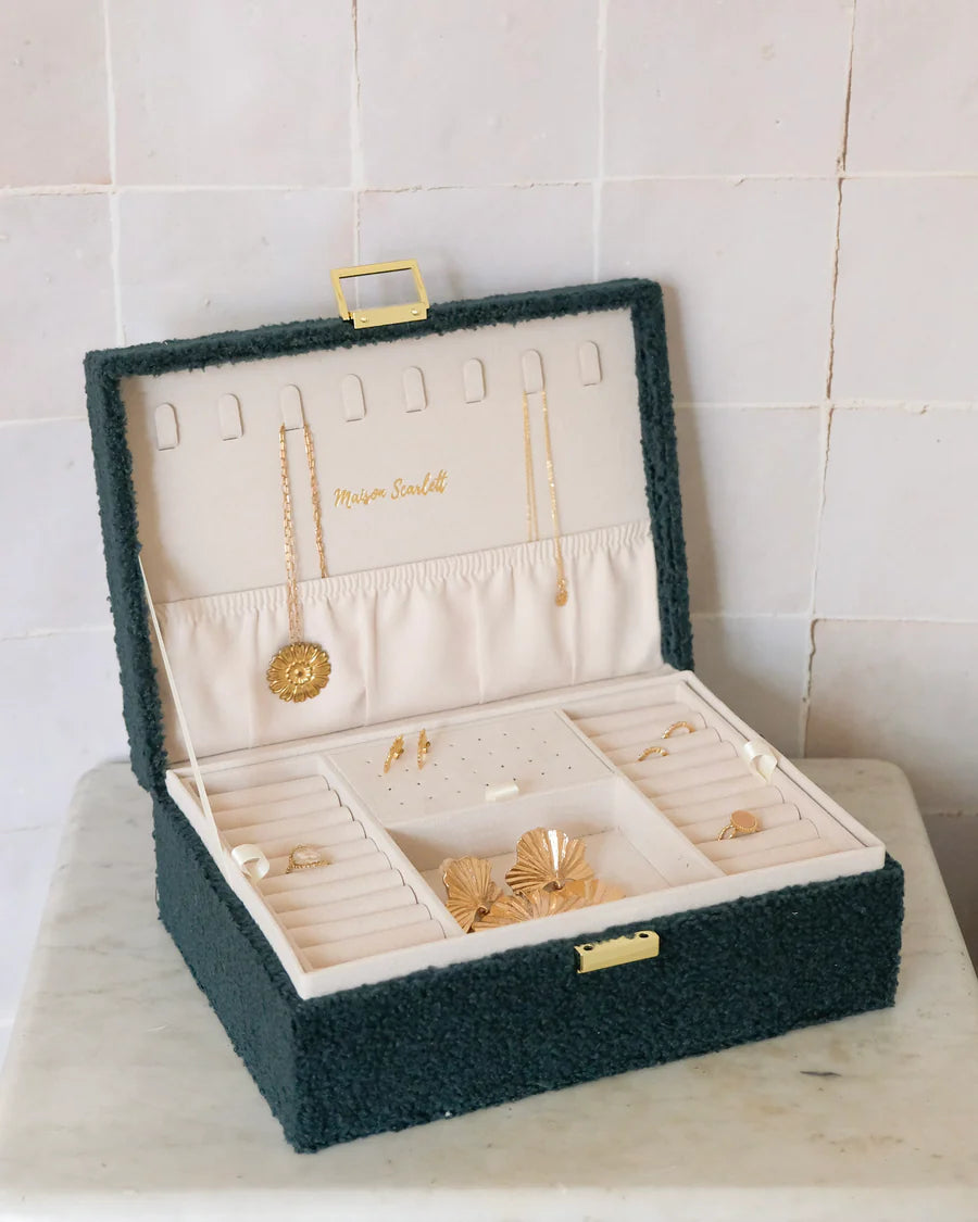 Louise Teddy Jewelry Box | Green