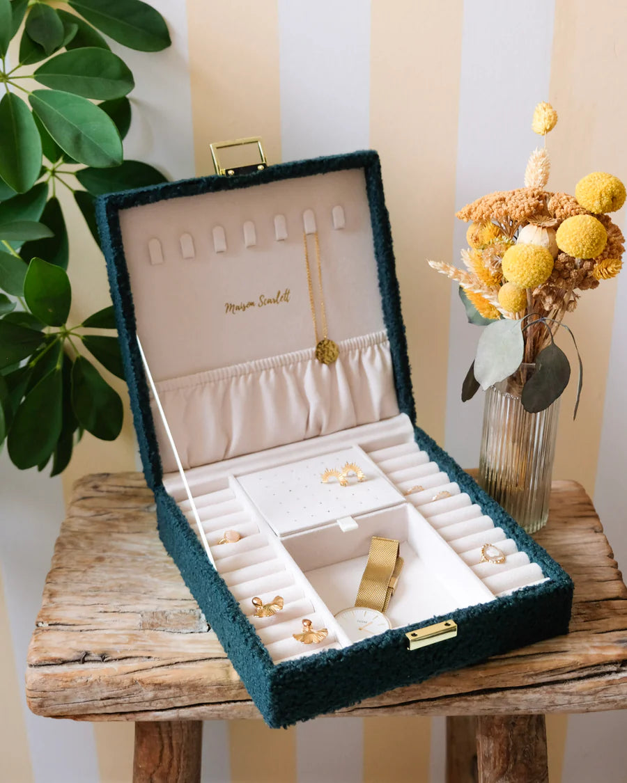 Anne Teddy Jewelry Box | Green