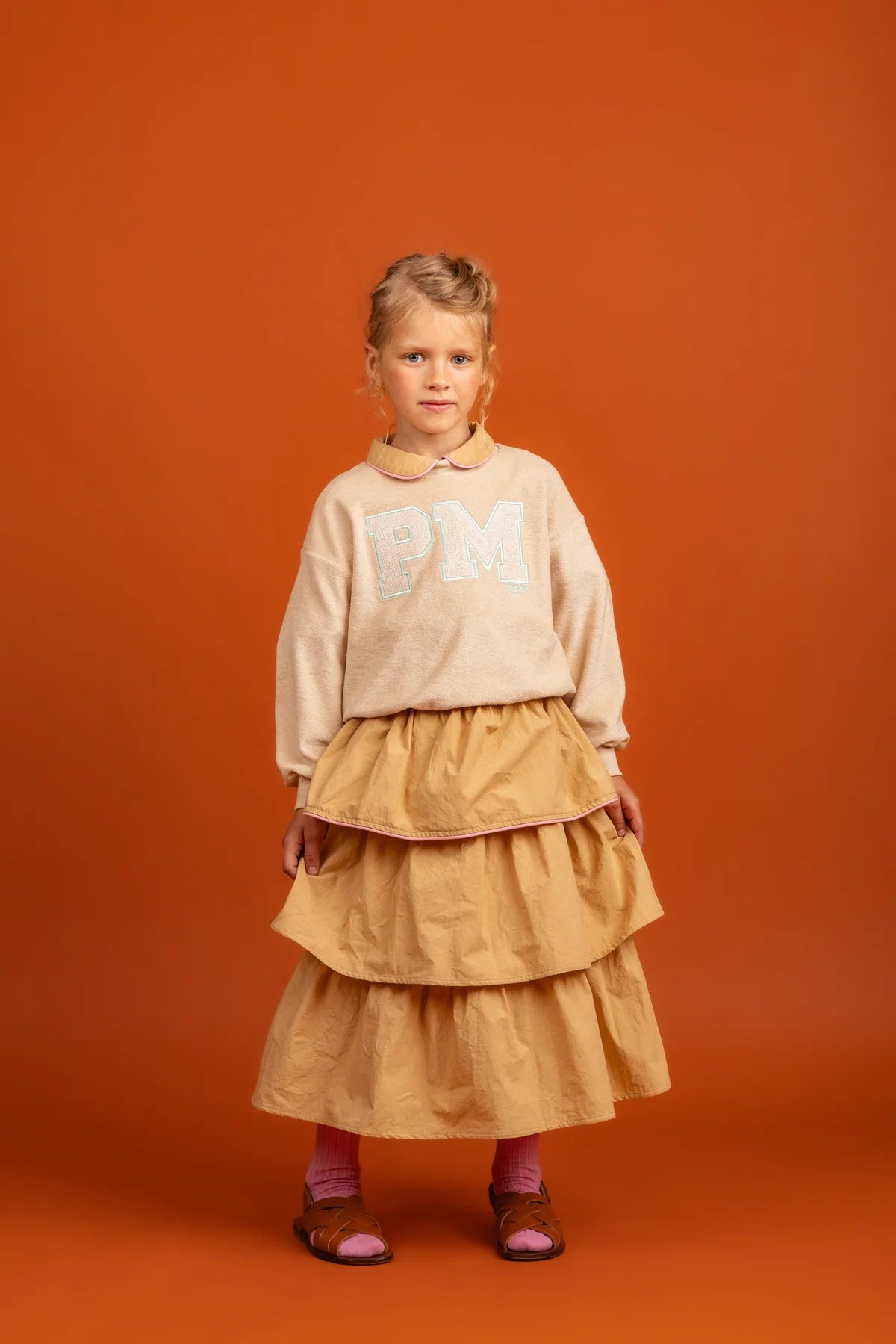 Hudson Long Skirt Cotton | Brown