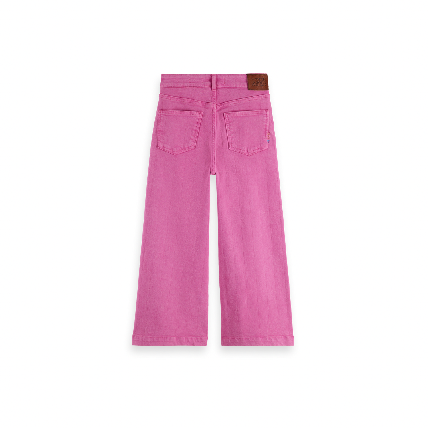 The Wave Wide Leg Jeans | Fuchsia Red