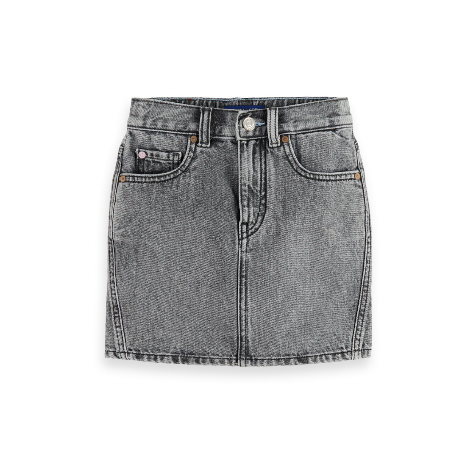 Denim Mini Skirt | Black Spark