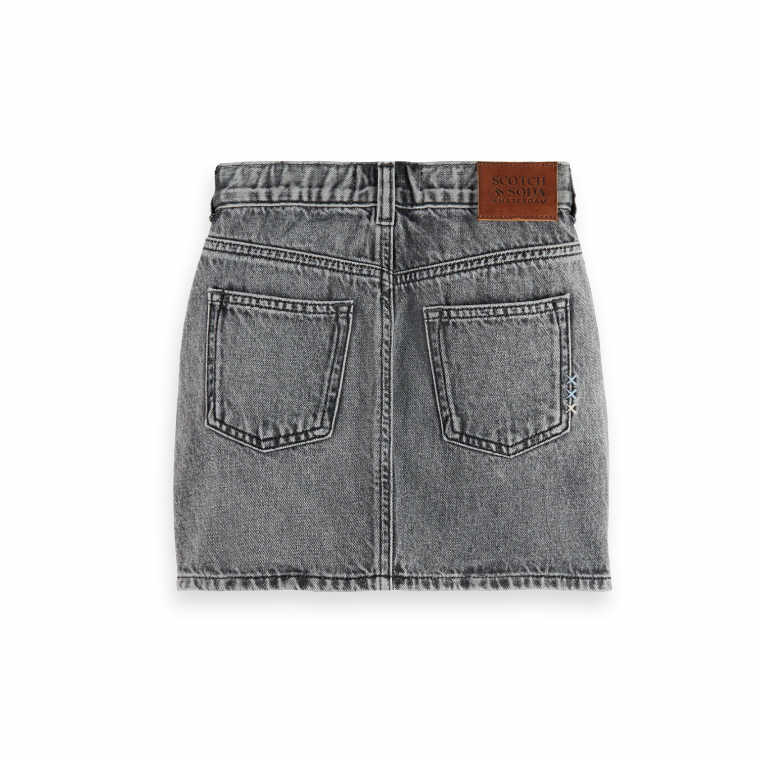 Denim Mini Skirt | Black Spark