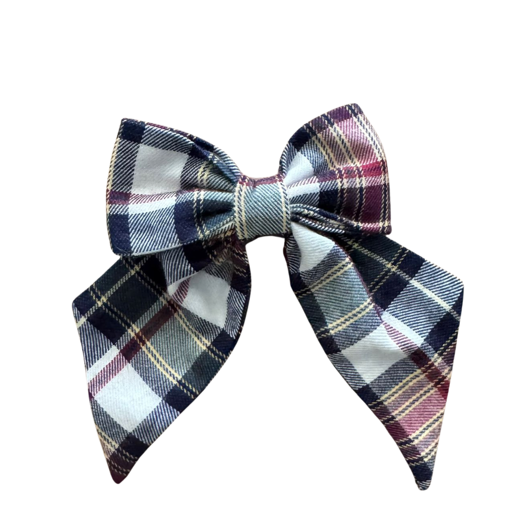 Carlotta Hair Clip | Tartan