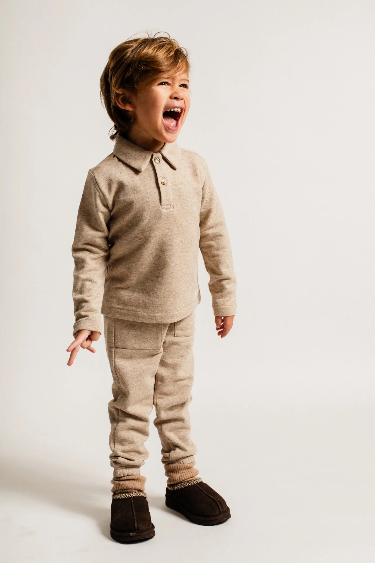 Denezy Polo | Sand Melange Multicolor