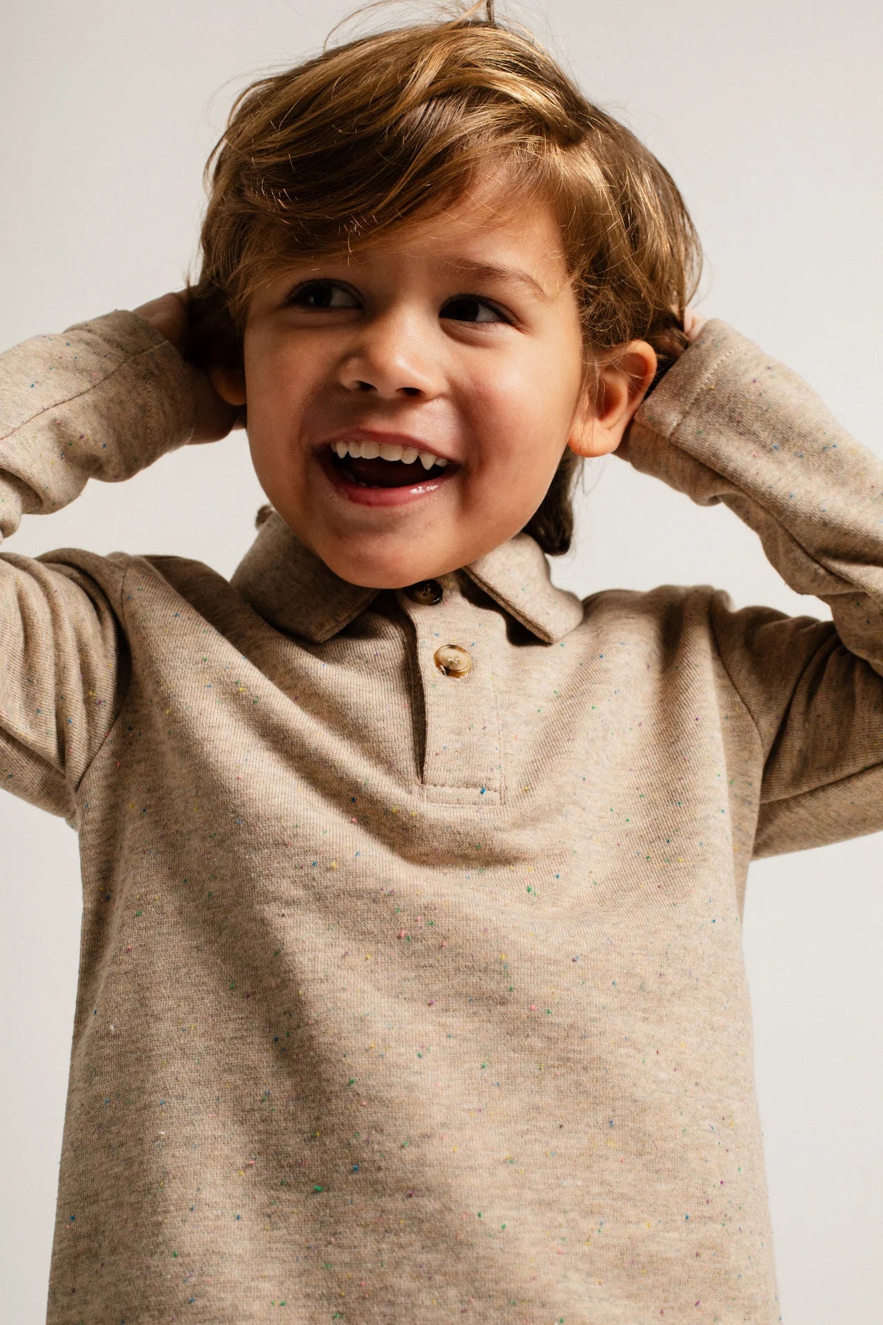 Denezy Polo | Sand Melange Multicolor